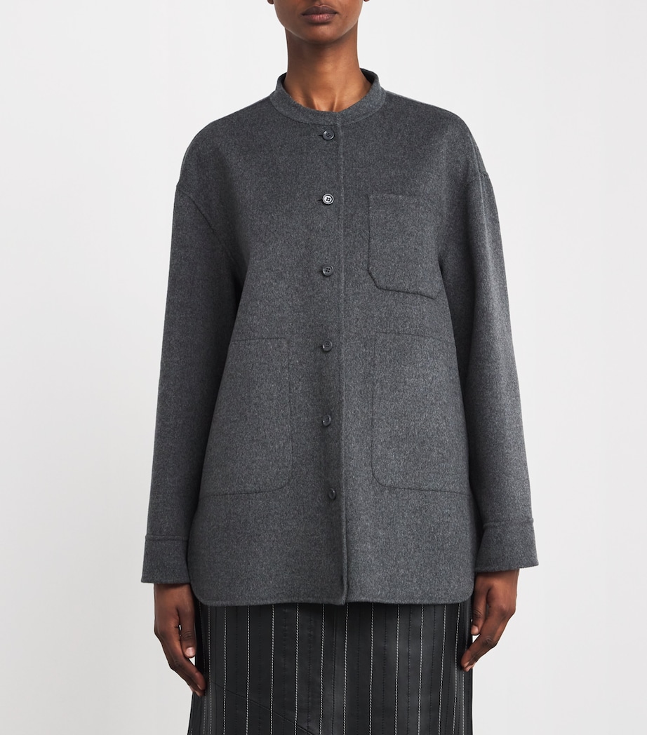Virgin Wool Jacket DARK GREY Image 3