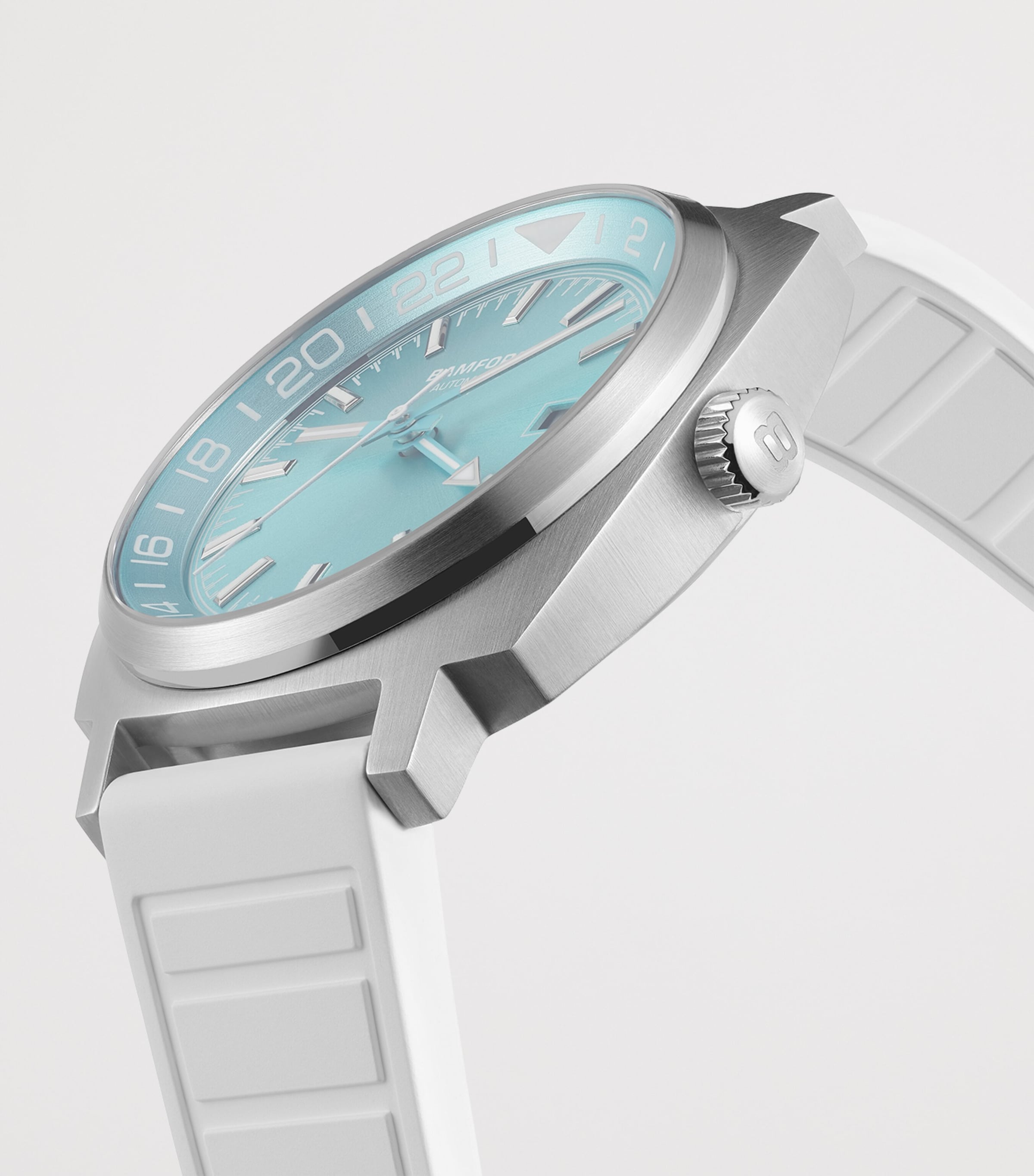Bamford London Stainless Steel GMT Watch 40mm Blue Image 4