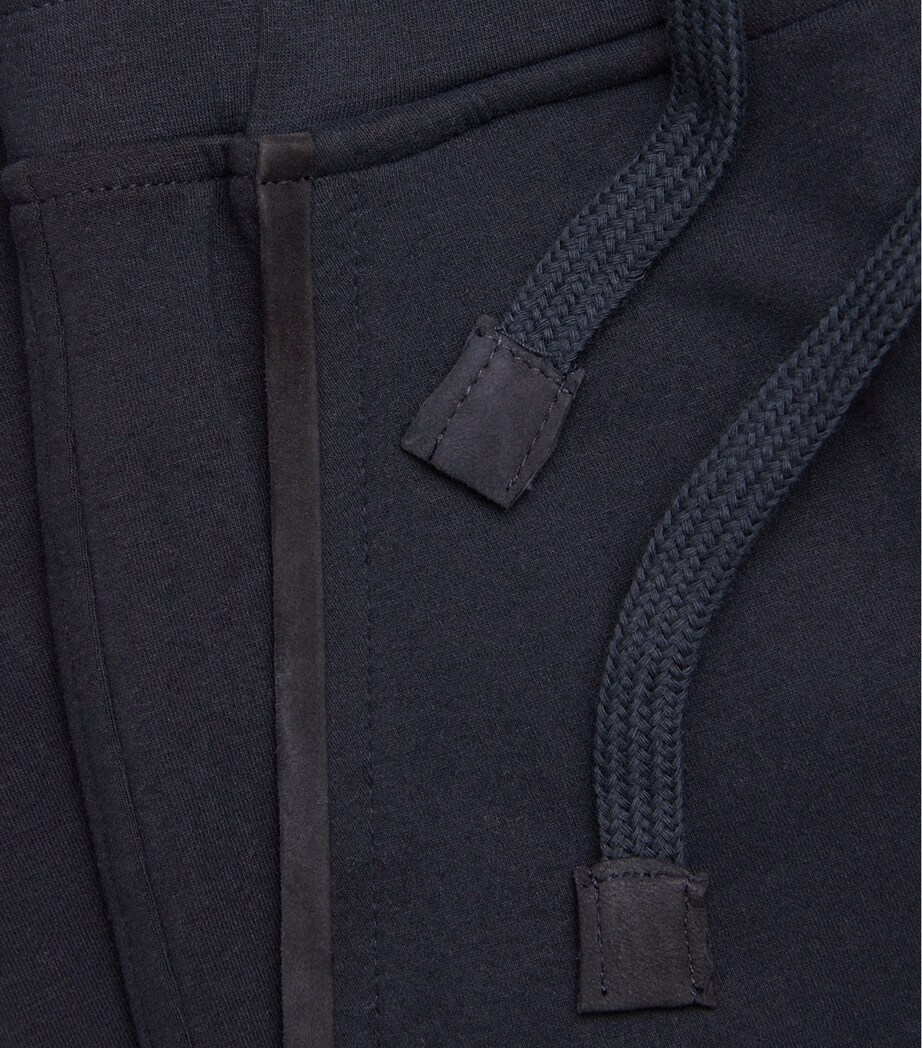 Cotton-Blend Drawstring Sweatpants 01 BLUE NAVY Image 5