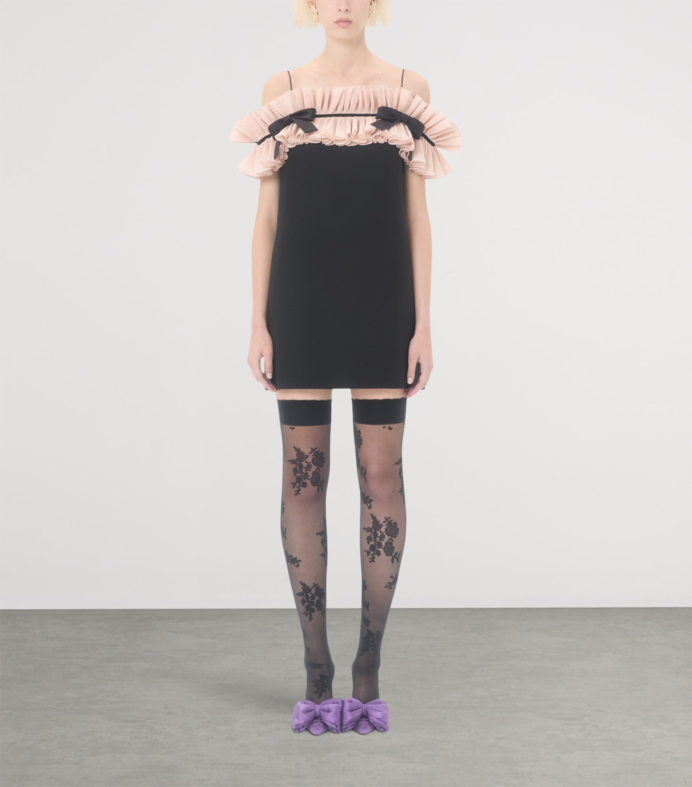 Silk Crepe Mini Dress 45B Image 2