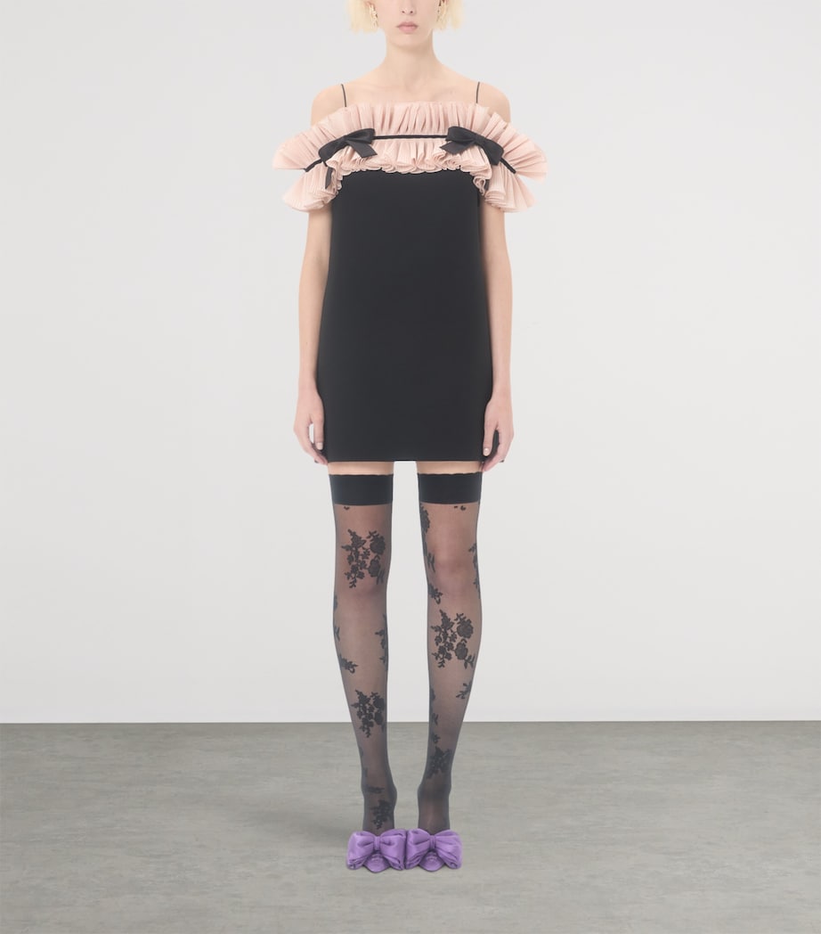 Silk Crepe Mini Dress 45B Image 2