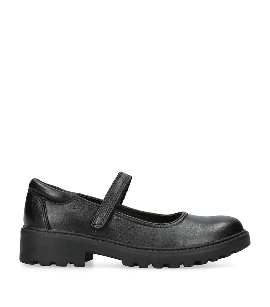 Geox Leather Casey Ballet Flats Black Image 1