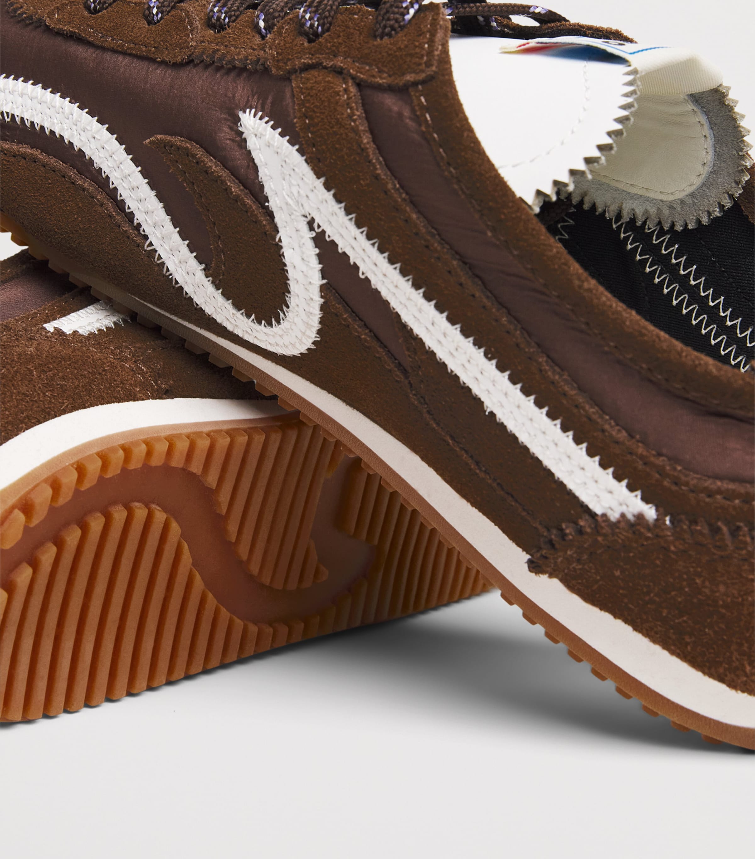 Sandro Paris Suede Light Wave Sneakers Brown Image 7