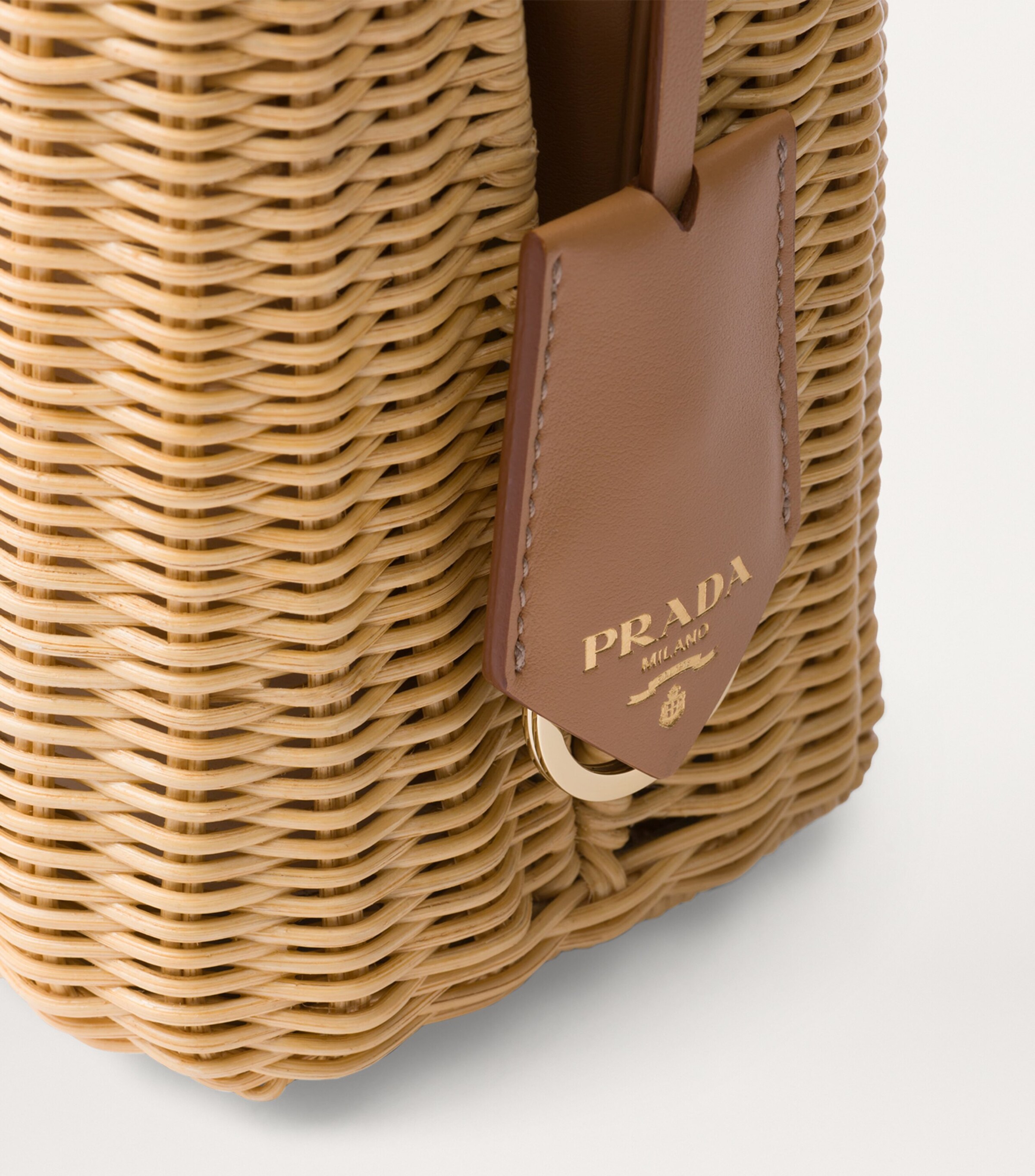 Mini Wicker Panier Top-Handle Bag F0018 Image 8