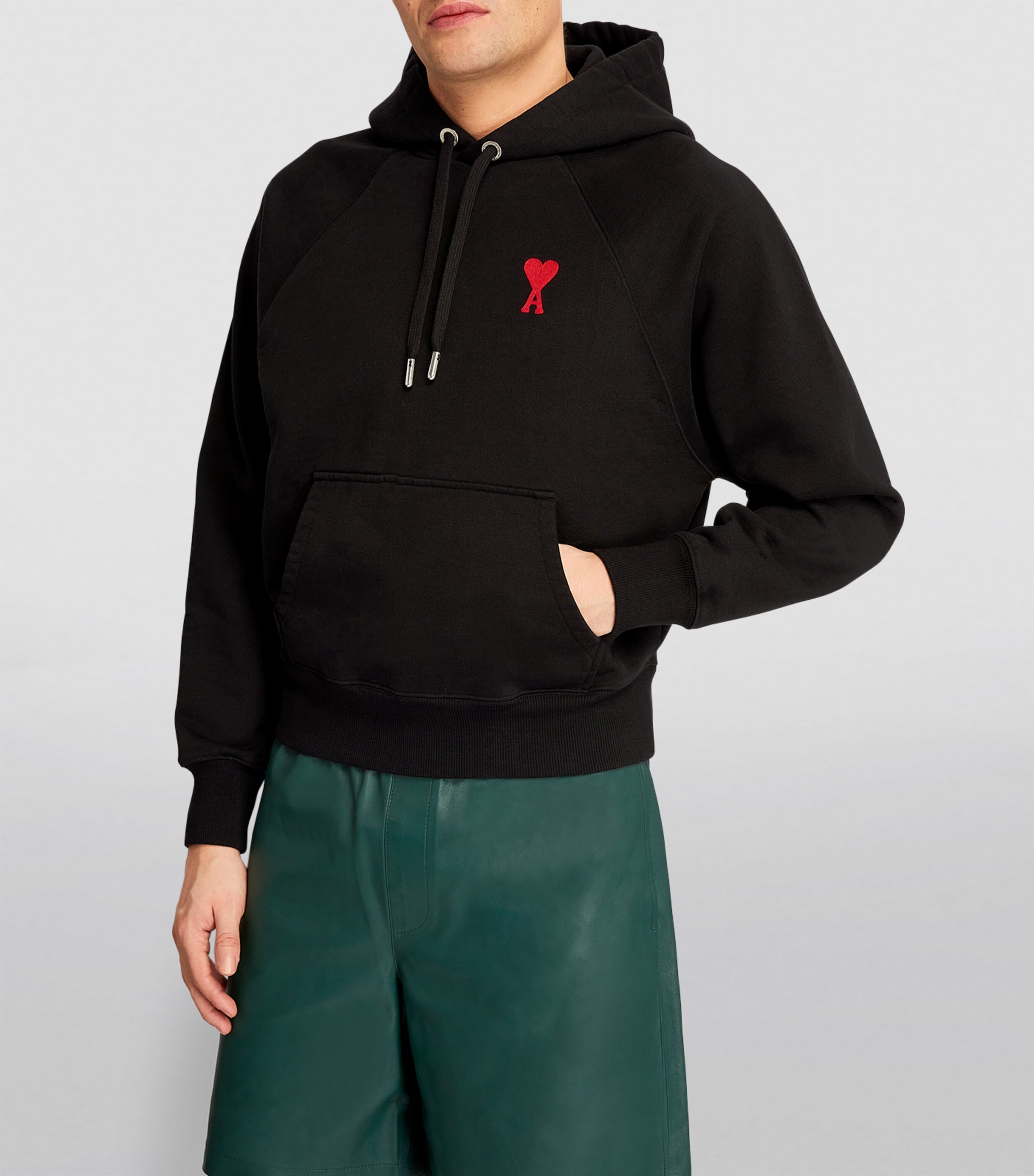 AMI Paris Mens Ami de Coeur Hoodie Image 3