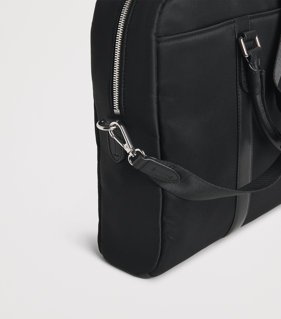 Harrods Nylon Briefcase Black Image 6