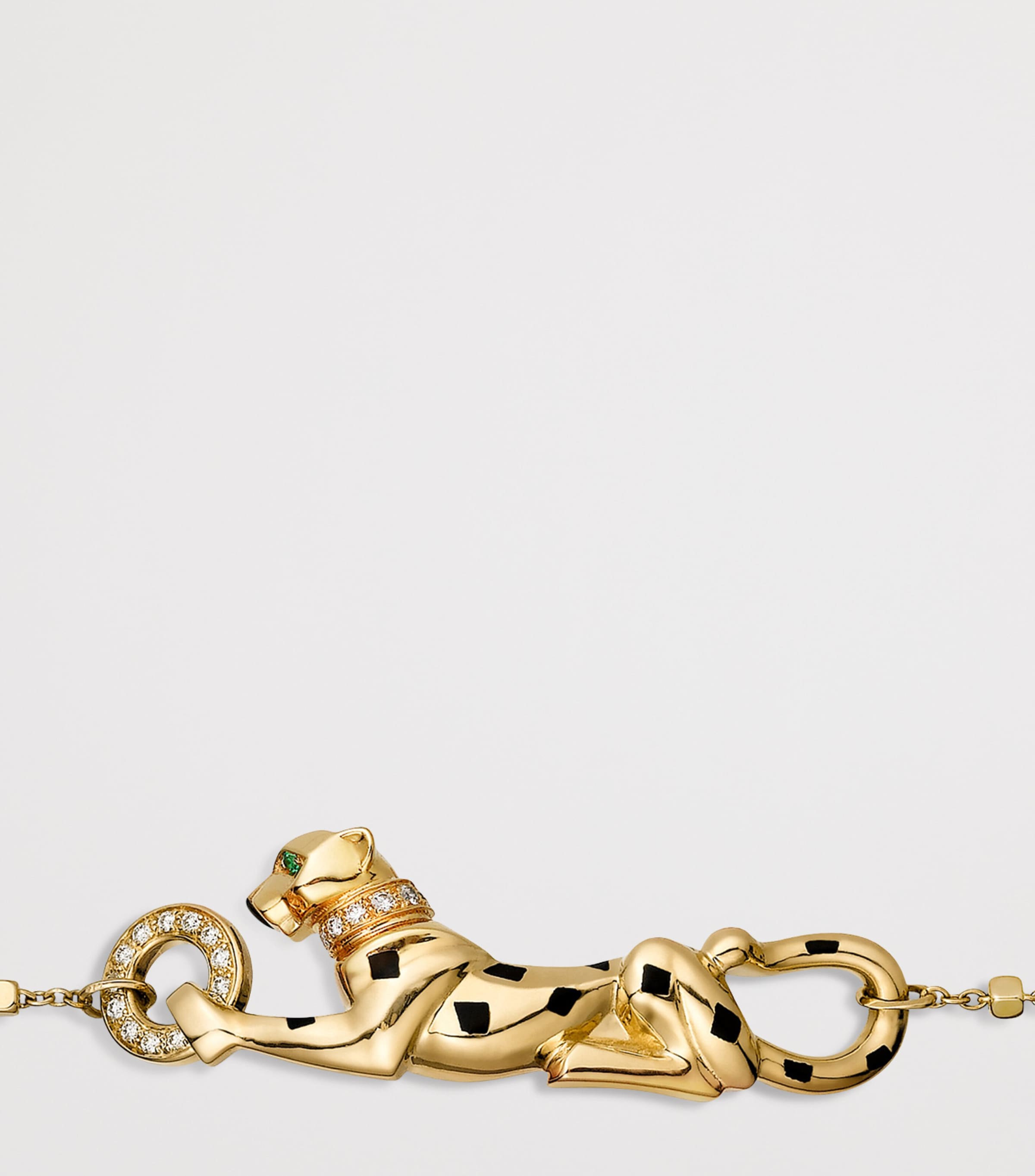 Yellow Gold, Diamond and Tsavorite Panthère de Cartier Bracelet YELLOW GOLD Image 3