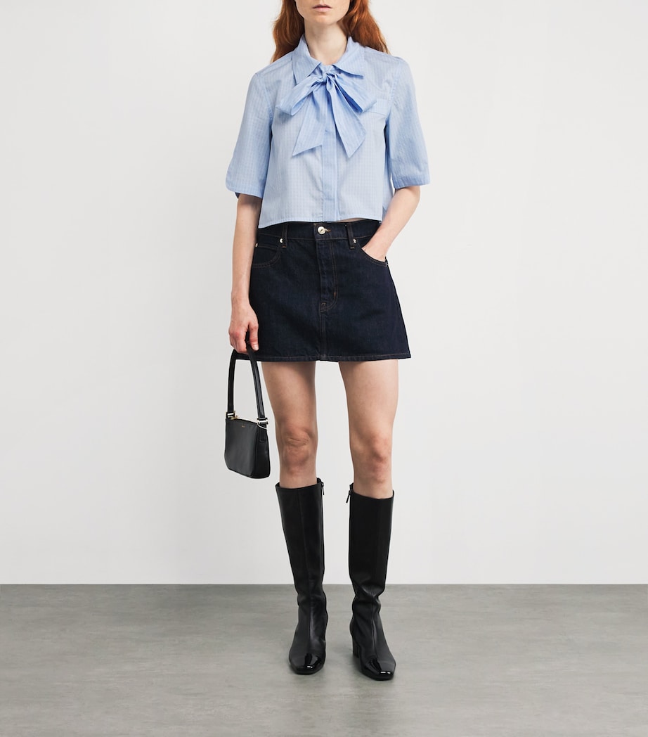 Cropped Check Shirt DUAL-COLOR Image 2