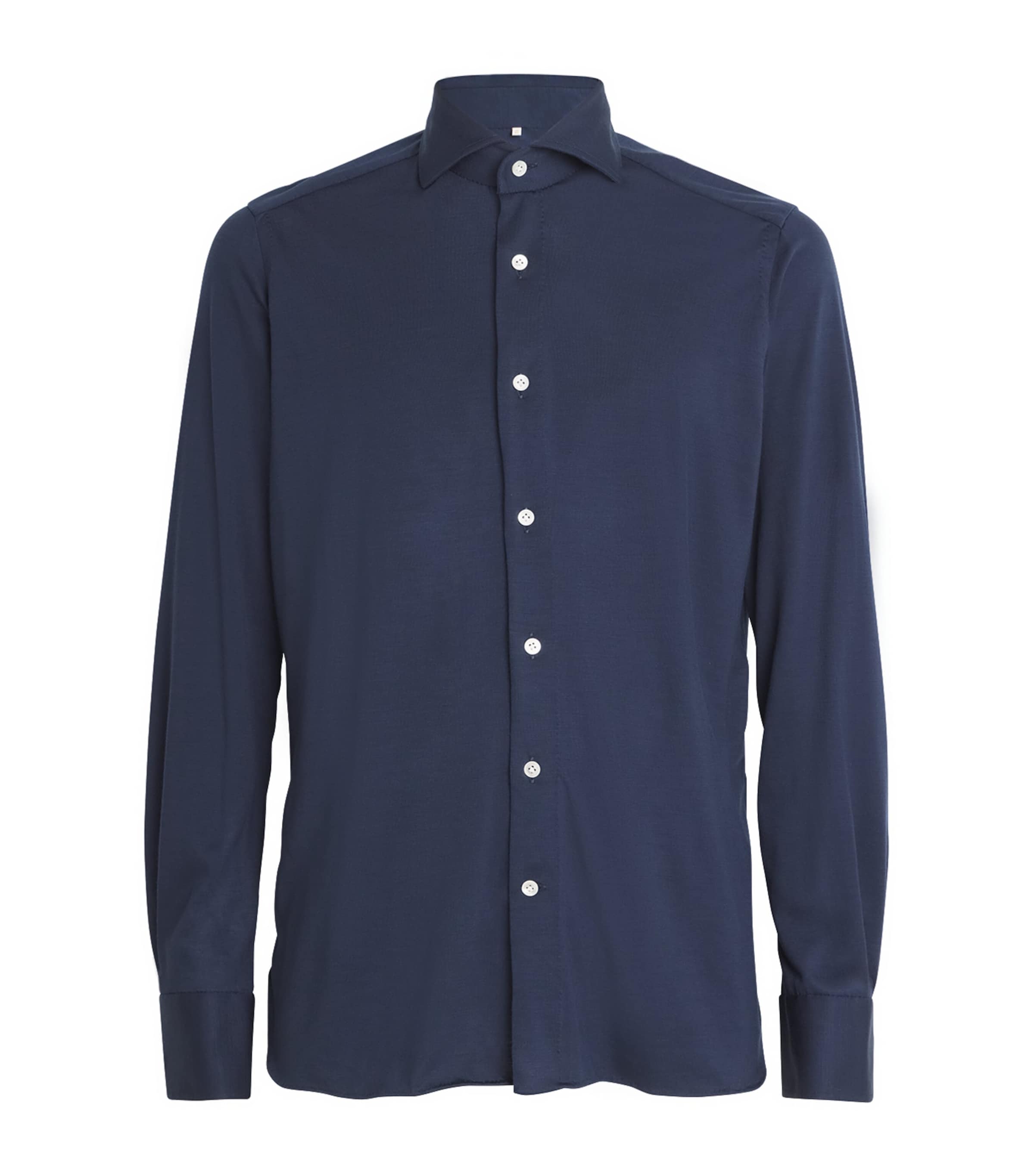 Shop 100hands Wool Shirt In Navy