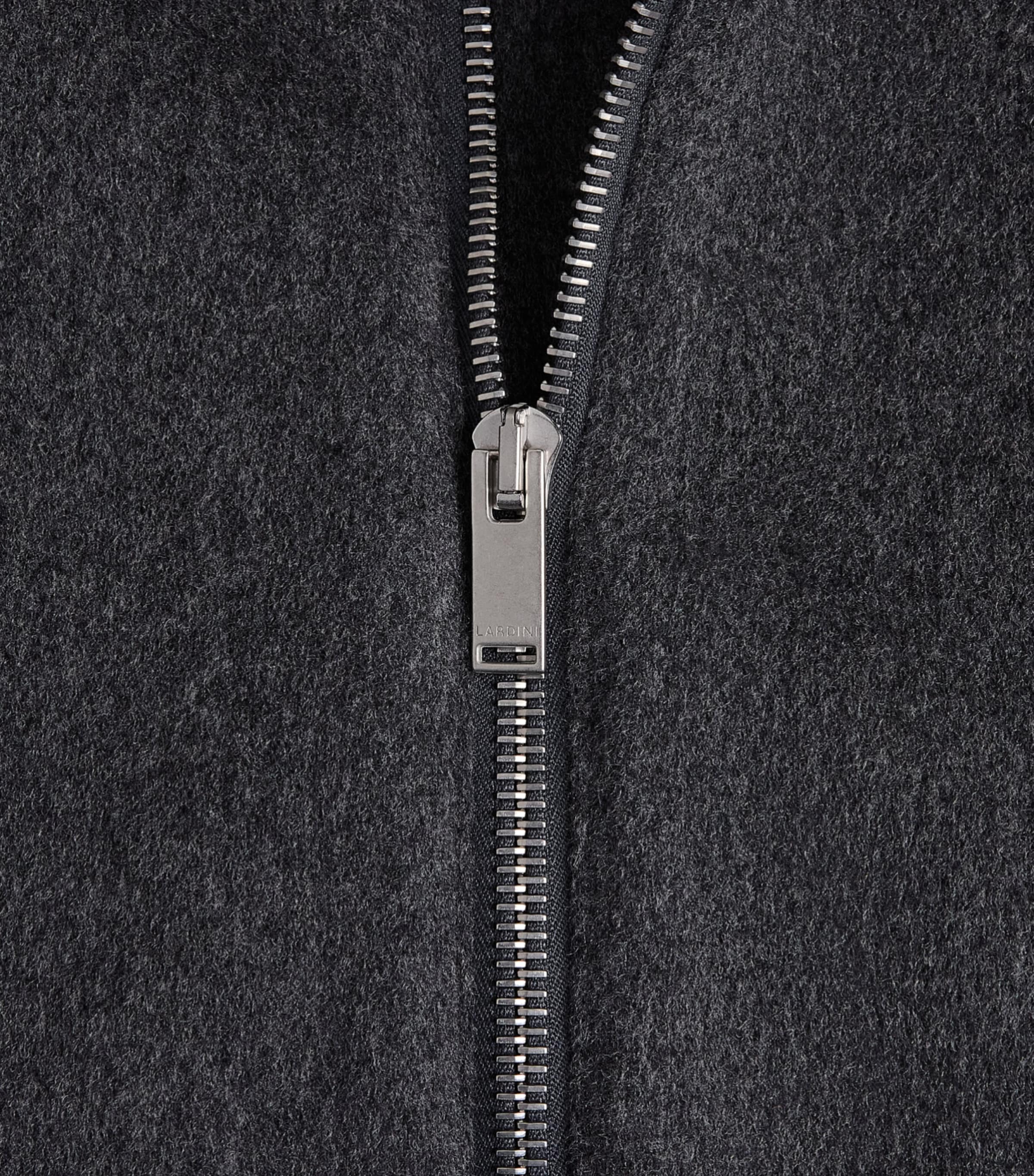 Lardini Mens Virgin Wool-Cashmere Gilet Grey Image 6