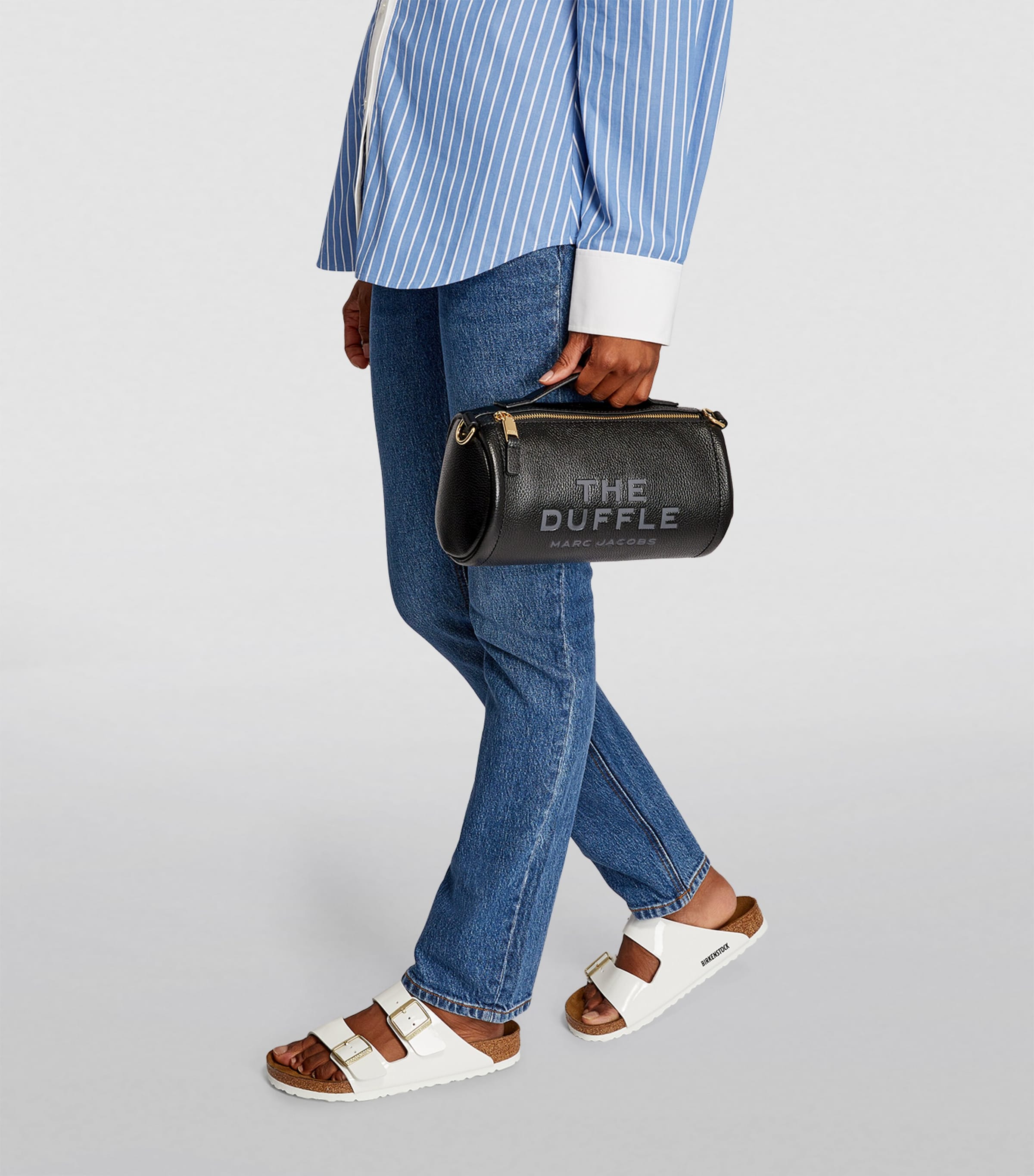 Marc Jacobs Black The Marc Jacobs Leather The Duffle Bag | Harrods UK