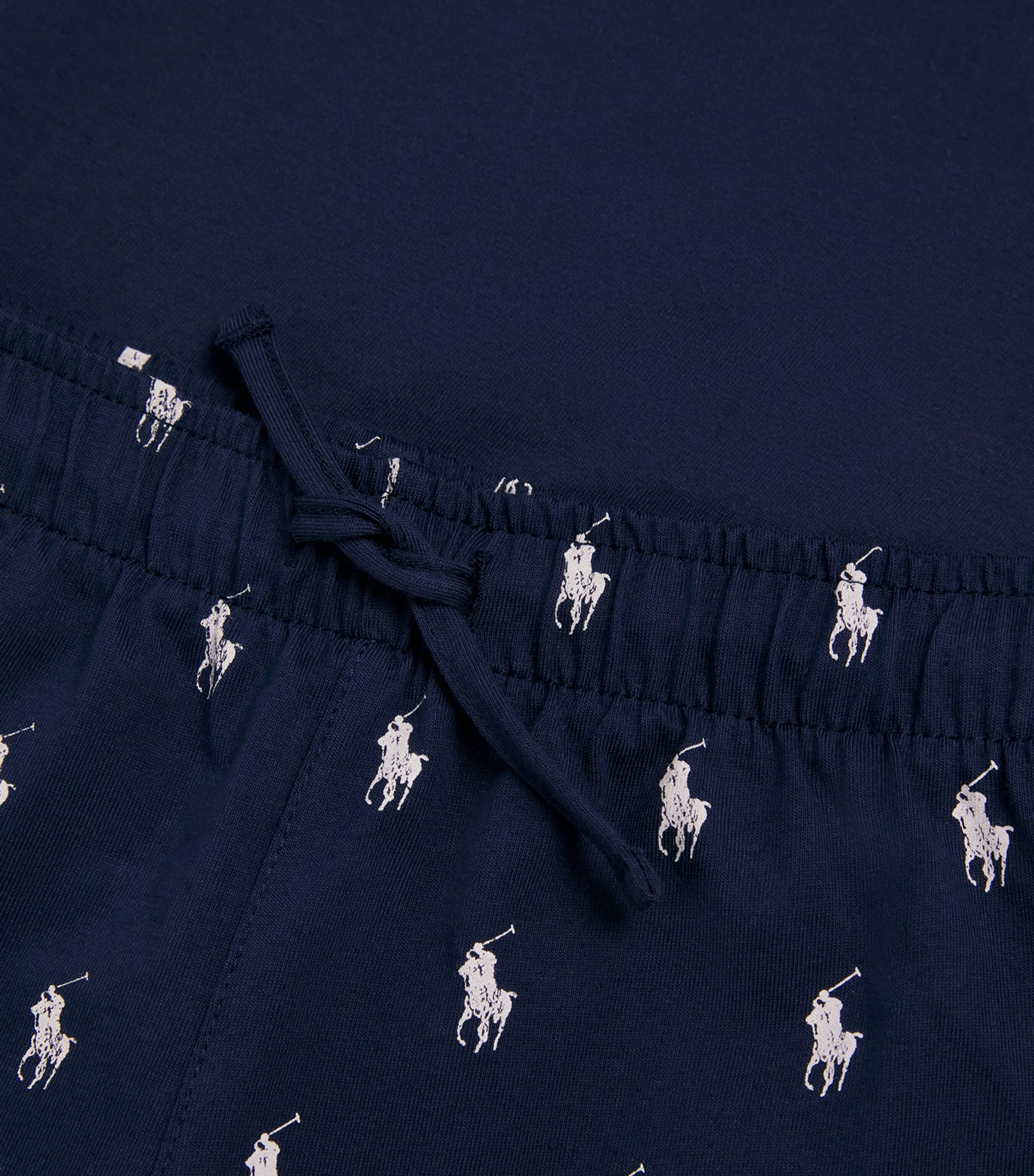 Ralph Lauren Kids Cotton T-Shirt and Shorts Set (6-14 Years) Bcv Newport Navy Image 3