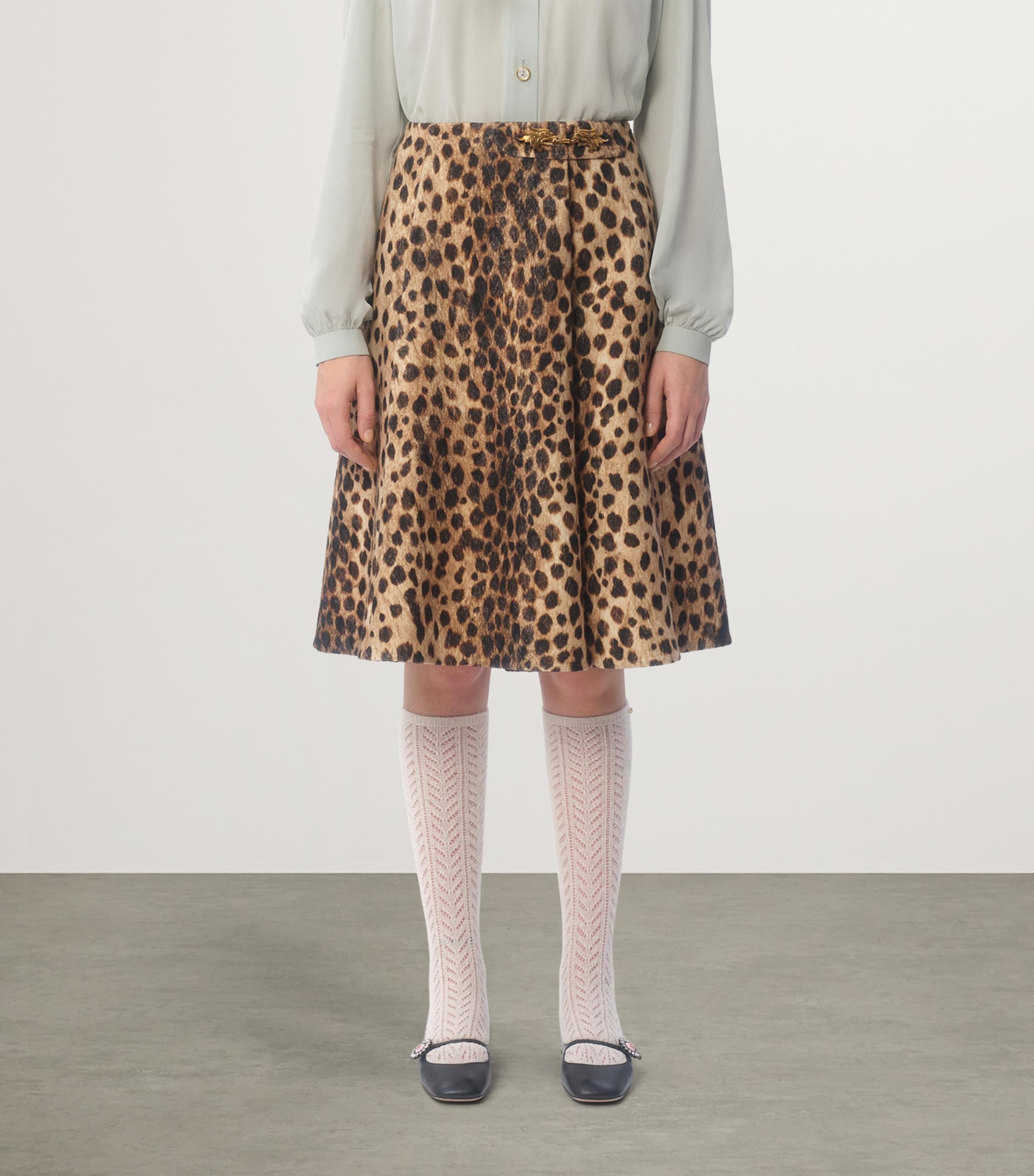 Wool Printed Mini Skirt AN2 Image 2