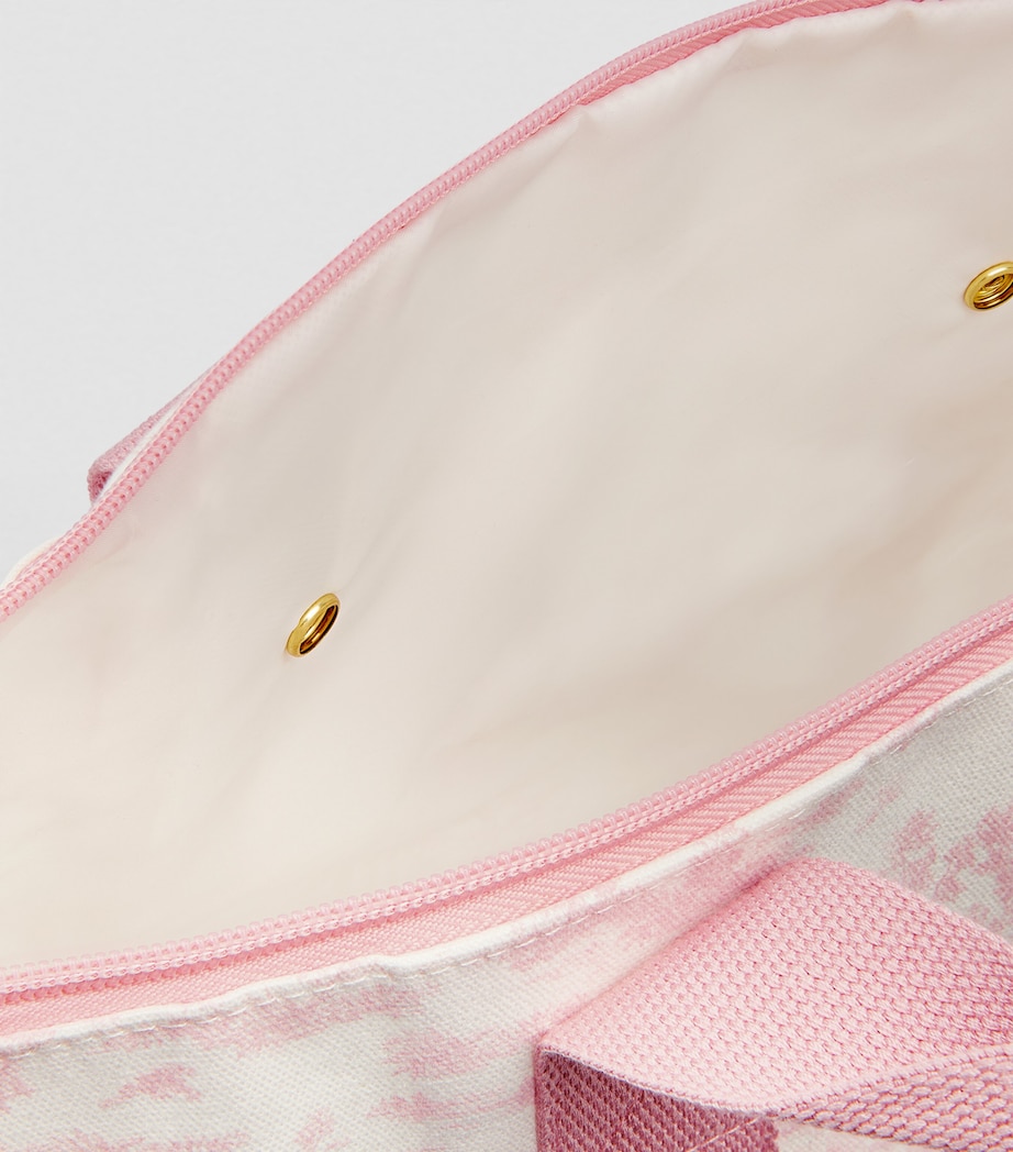 Toile Foldable Overnight Bag PINK Image 6