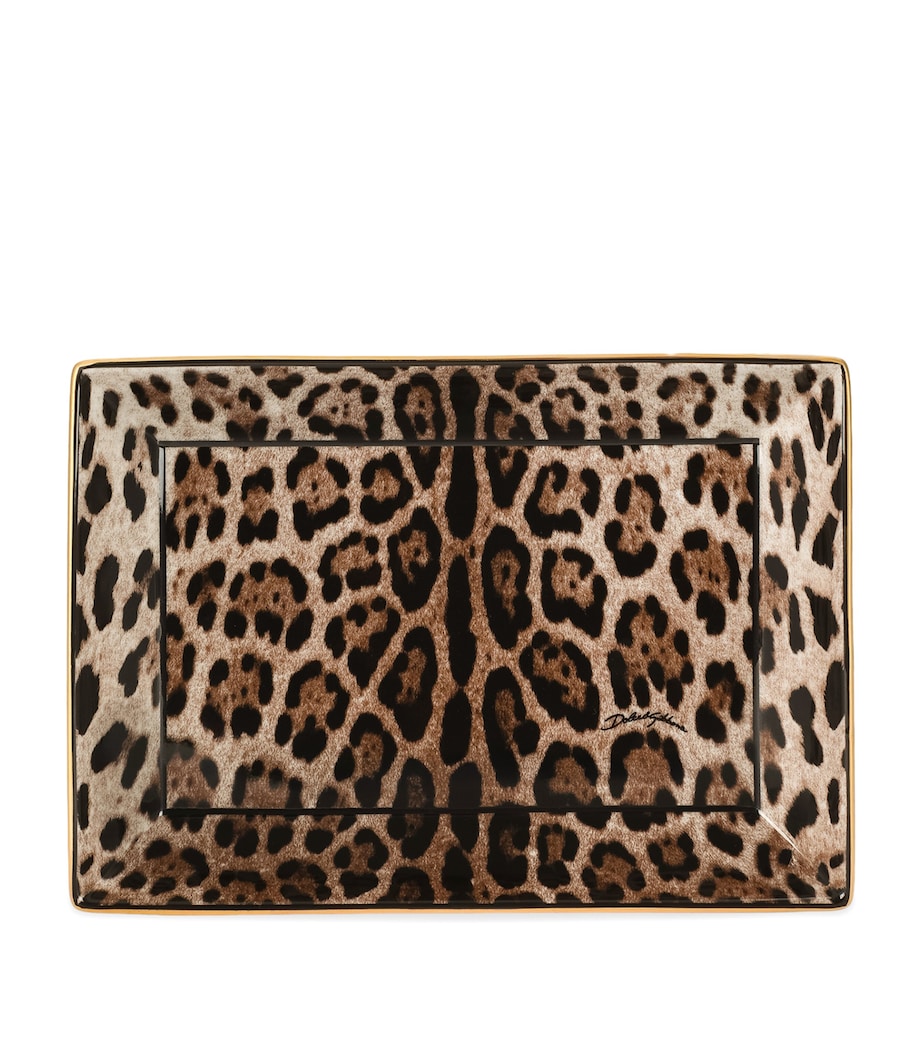 Dolce&Gabbana Casa Porcelain Leopardo Trinket Tray Leopardo Image 3