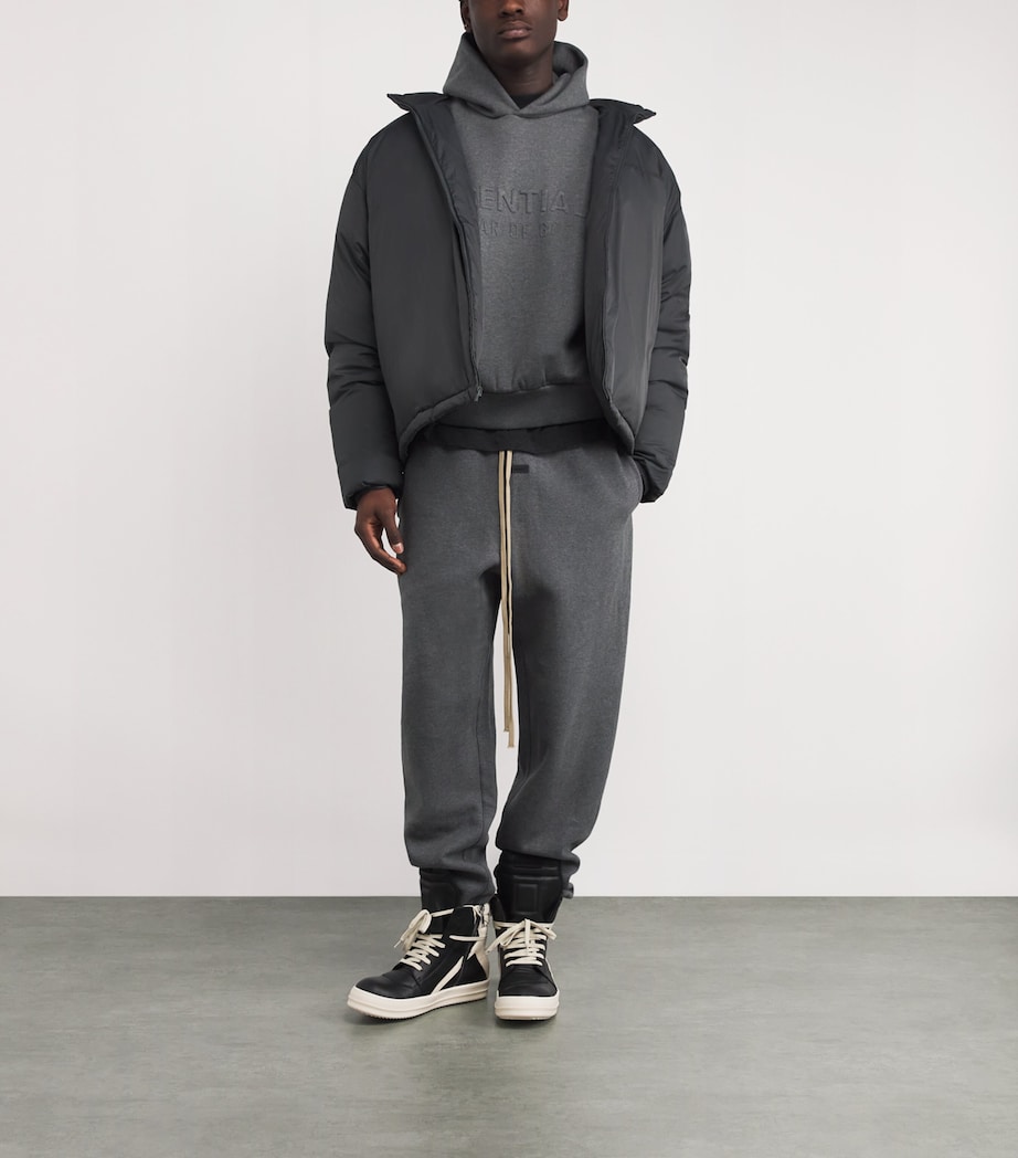 Cotton-Blend Sweatpants CHARCOAL HEATHER Image 2