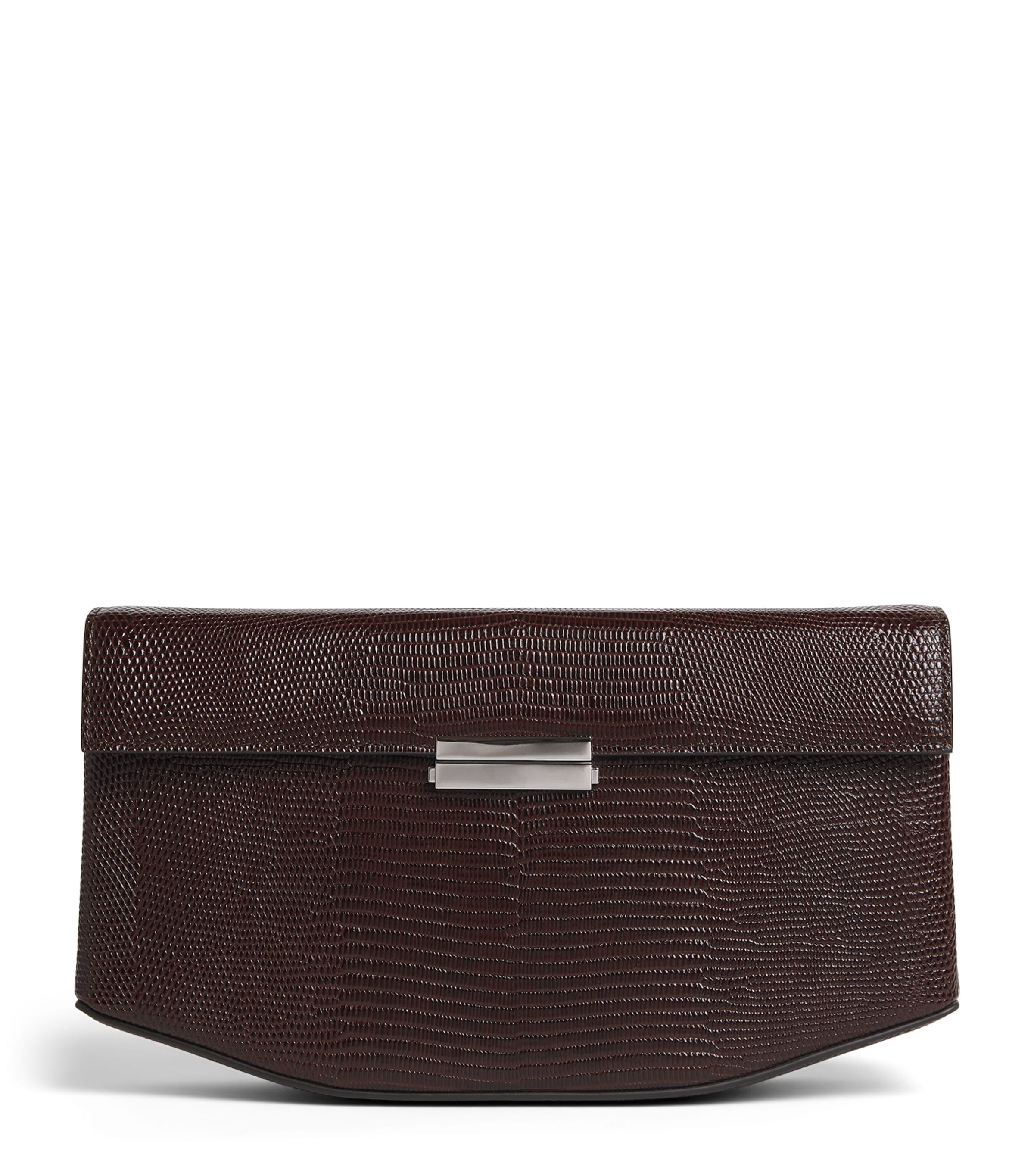 Toteme Embossed-Leather Shoulder Bag Brown Image 1