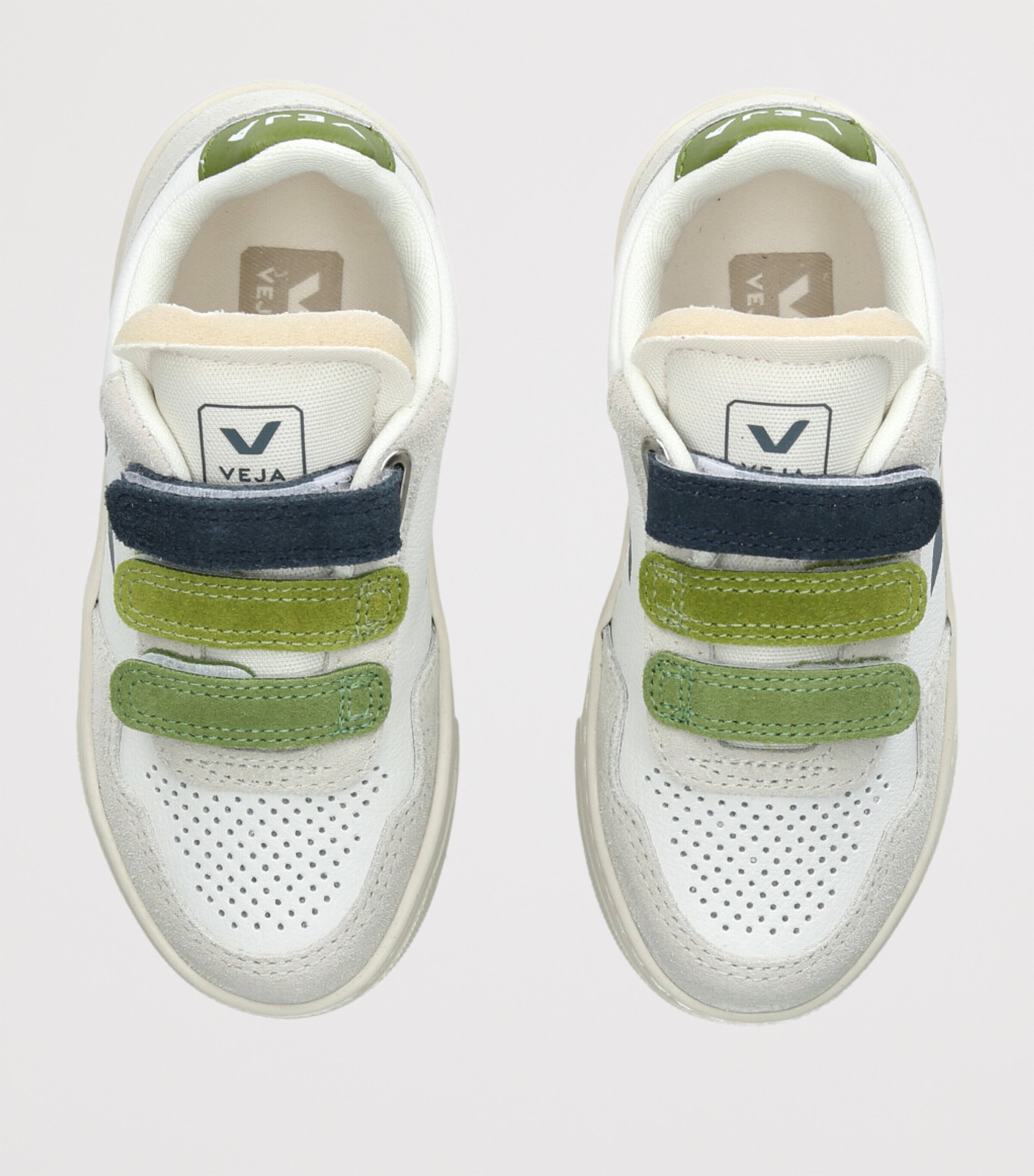 Leather V-90 Sneakers GREEN COMB Image 4