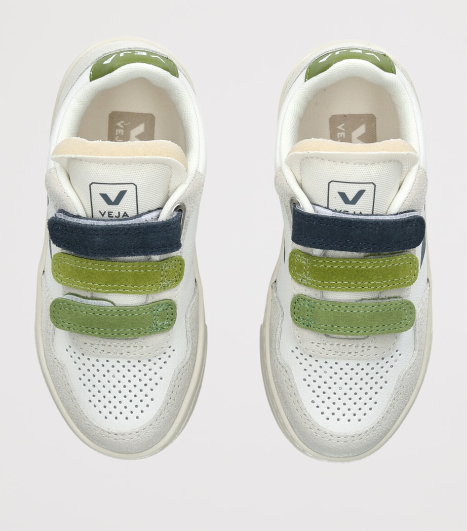 Leather V-90 Sneakers GREEN COMB Image 4
