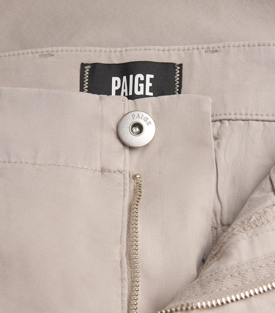 PAIGE Mens Phillips Chino Shorts Fresh Oyster Image 6
