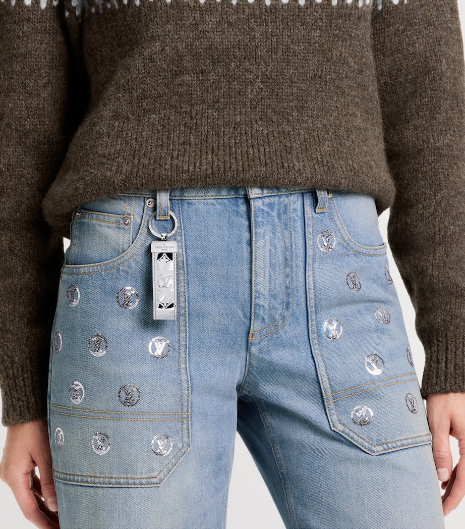 Leather Dragonne Monogram Mirror Bag Charm MOROGRAM MIRROR Image 2