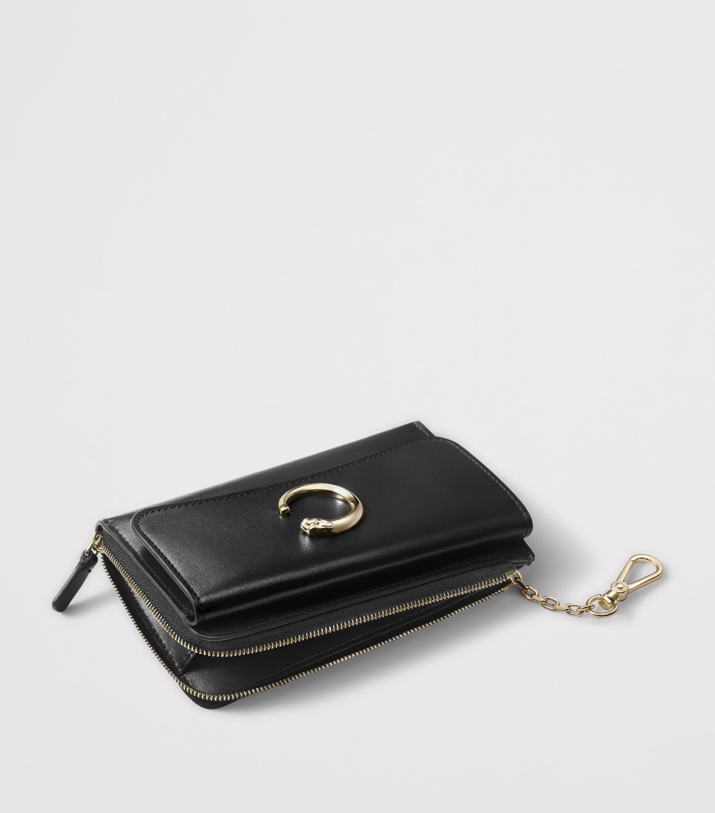 Cartier Leather Panthère de Cartier Card Holder Black Image 5
