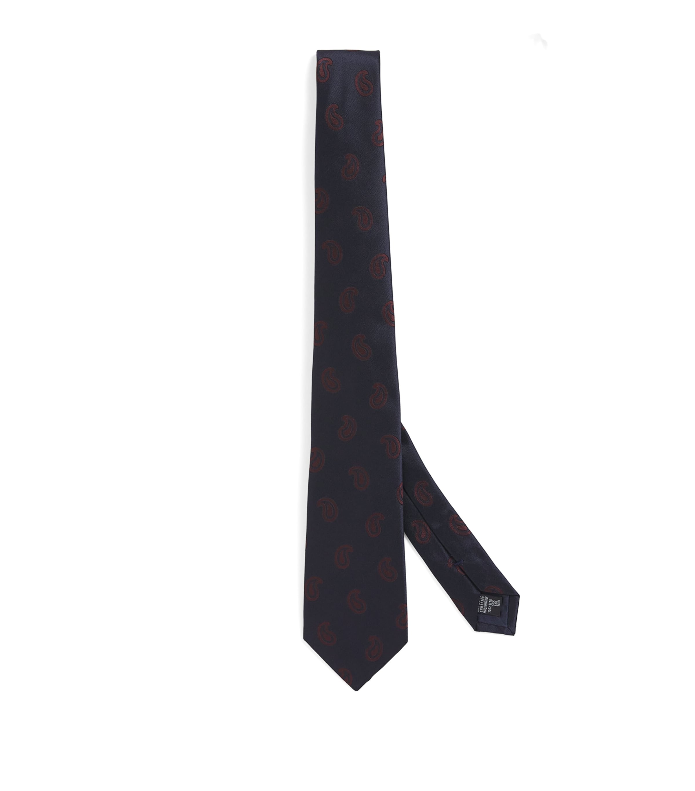 Giorgio Armani Silk Paisley Jacquard Tie In Blue