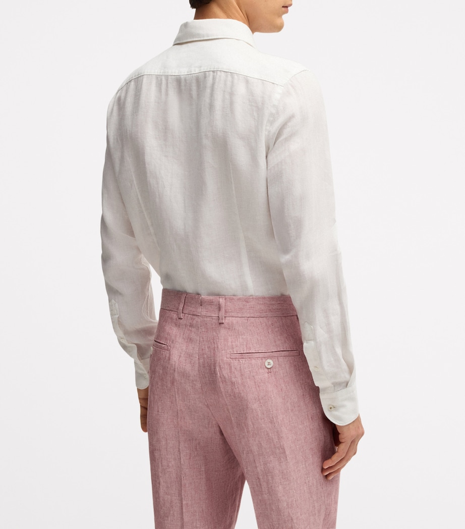 Linen Slim Shirt 100 Image 3