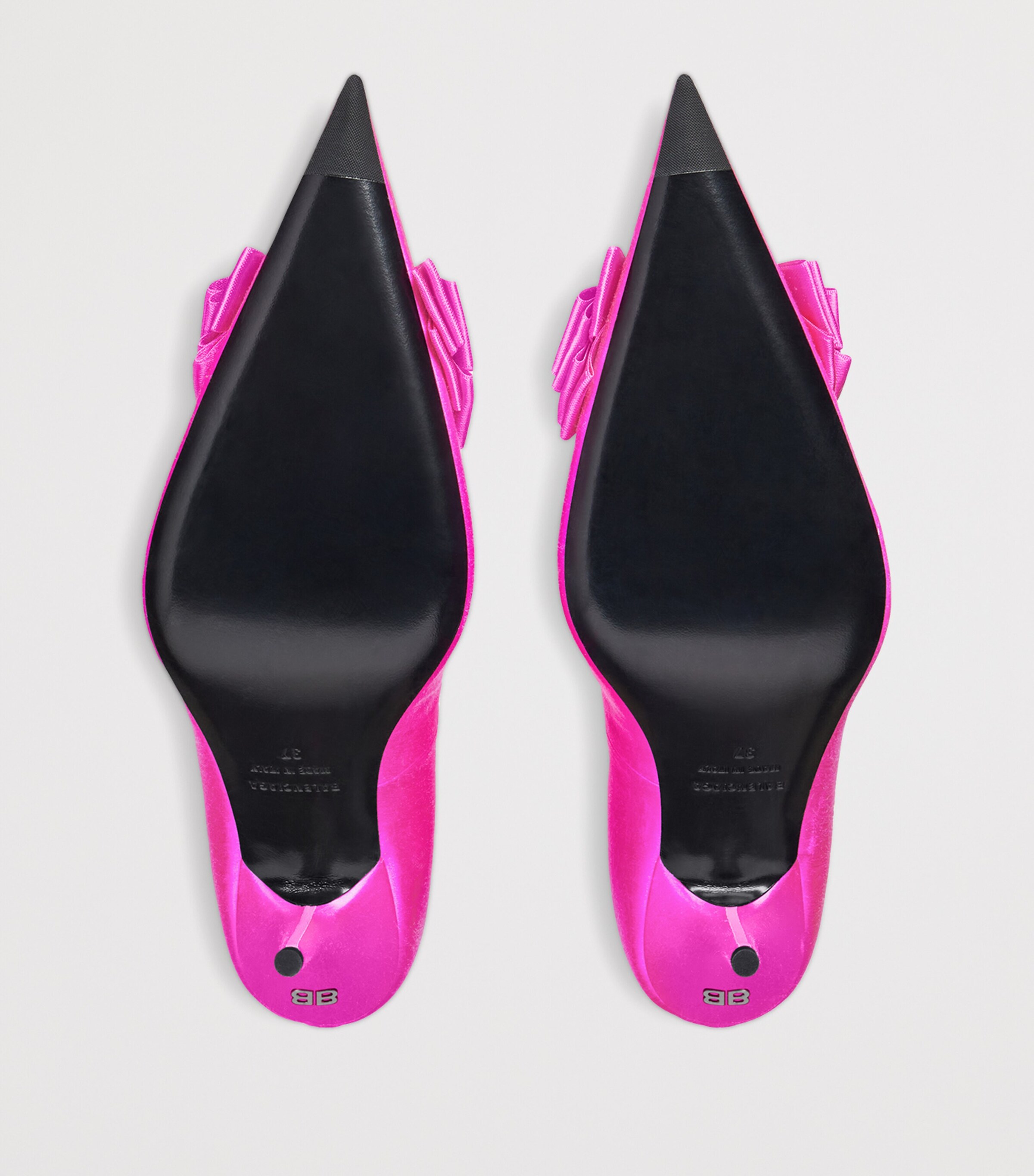 Balenciaga Satin Avenue Palazzo Pumps 90 Image 8