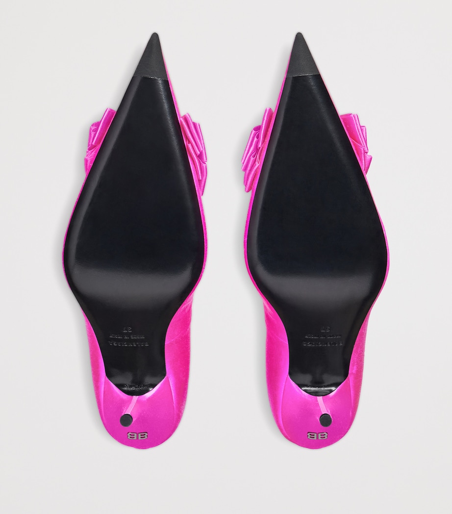 Balenciaga Satin Avenue Palazzo Pumps 90 Image 8