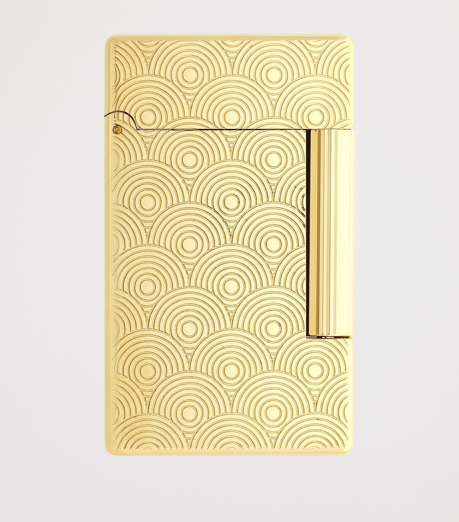 Initial Guilloche Golden Lighter GOLDEN Image 2