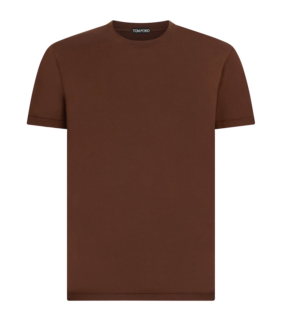 TOM FORD Mens Crew-Neck T-Shirt Ecj Image 1