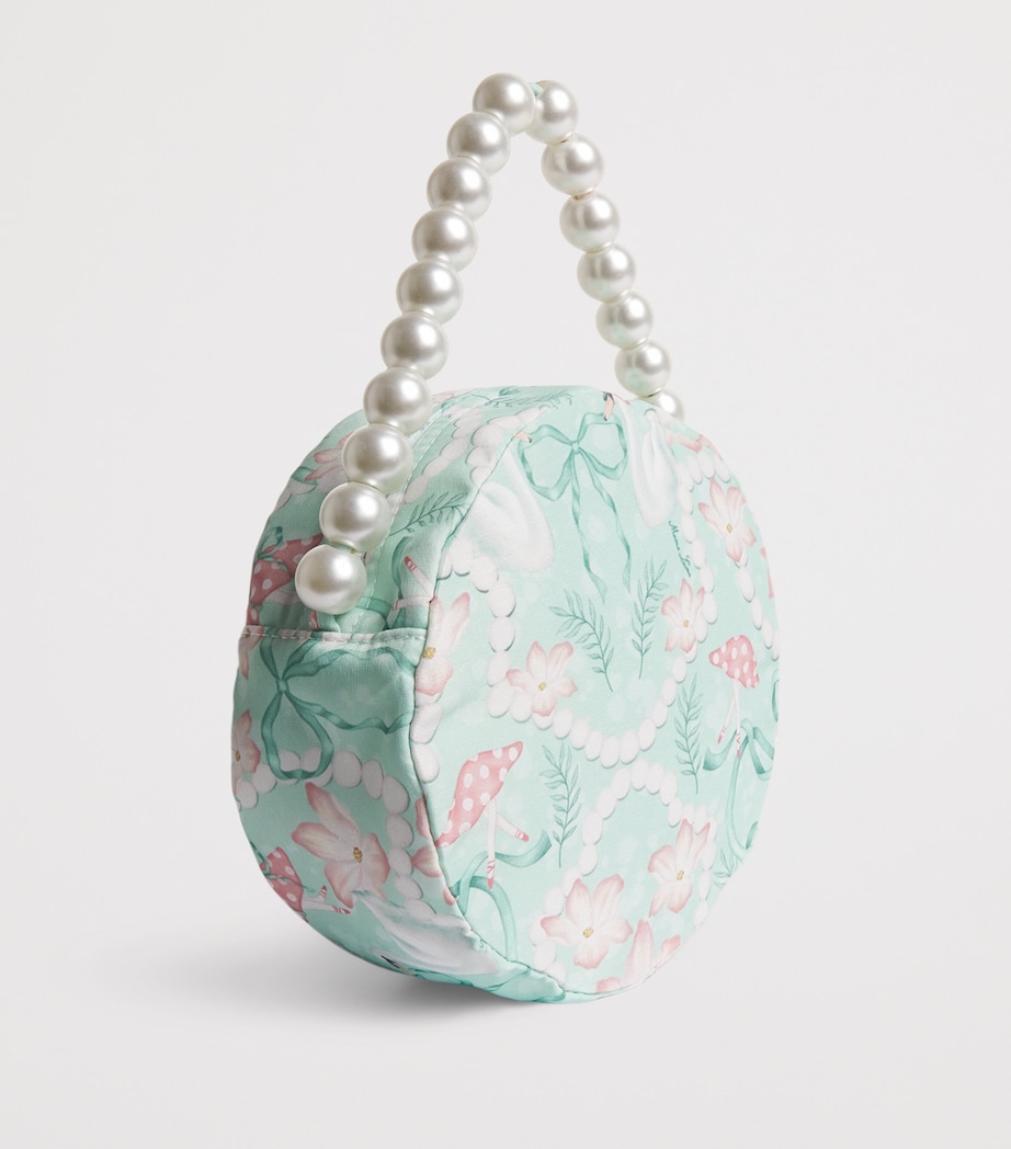 Organza Pearl Print Bag MINT Image 2