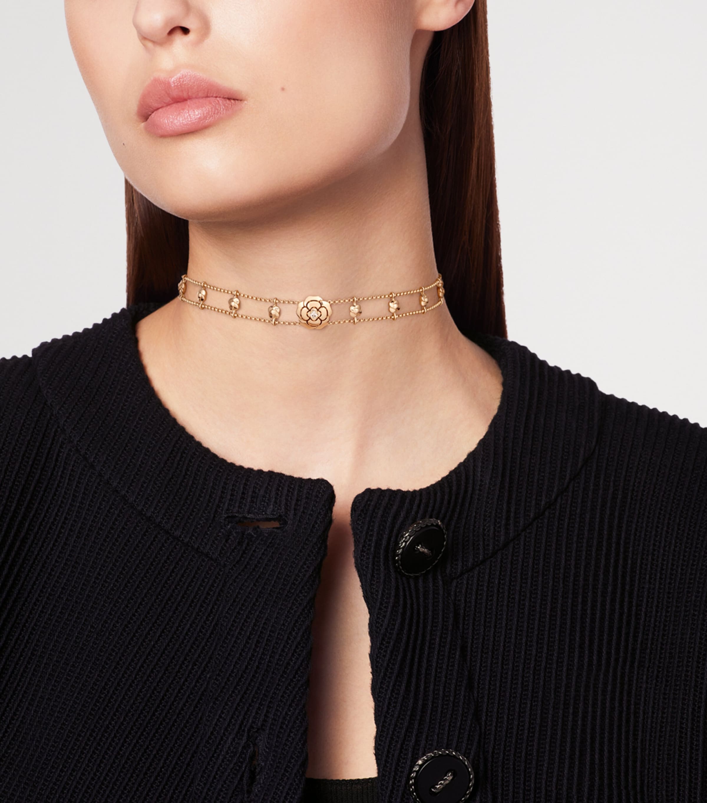 Rose Gold and Diamond Extrait de Camélia Supple Choker ROSE GOLD Image 2