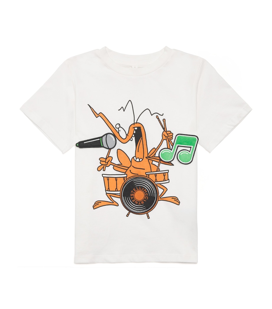 Stella McCartney Kids Organic Cotton Drummer T-Shirt (2-14 Years) Image 1