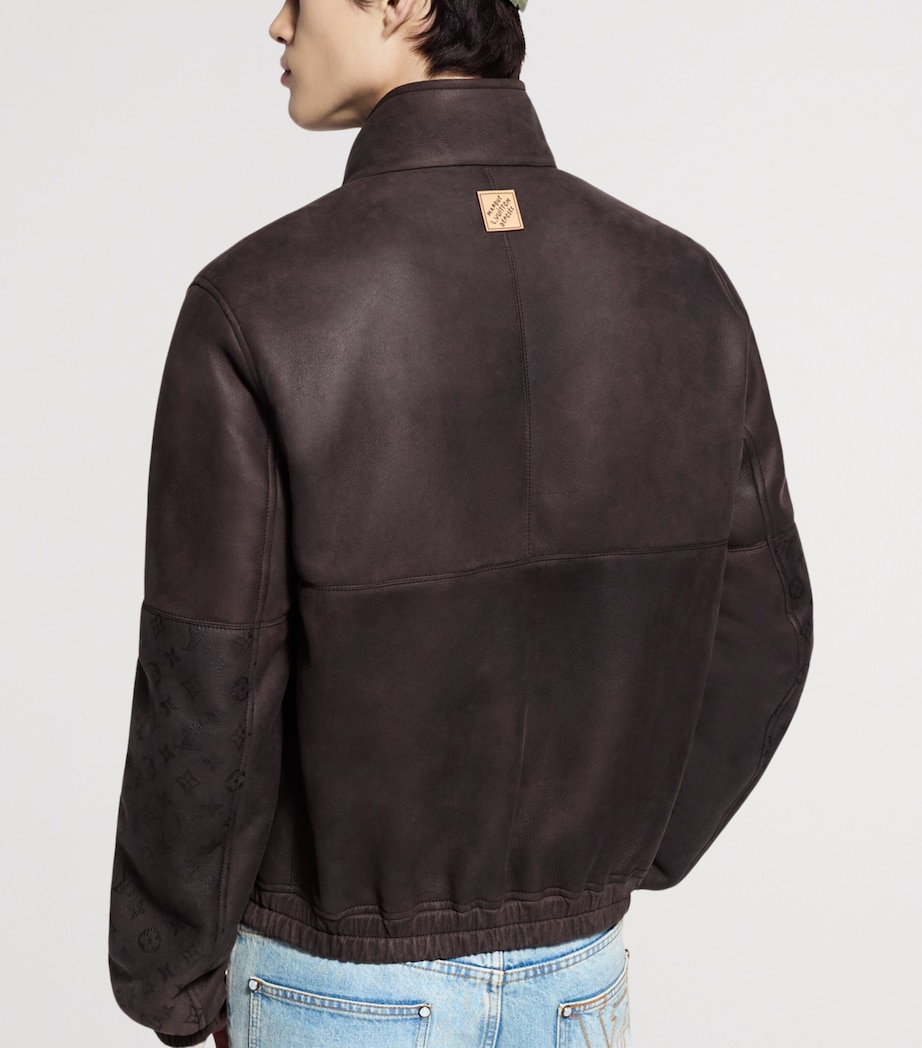 Suede Track Jacket SEAL BROWN Image 3