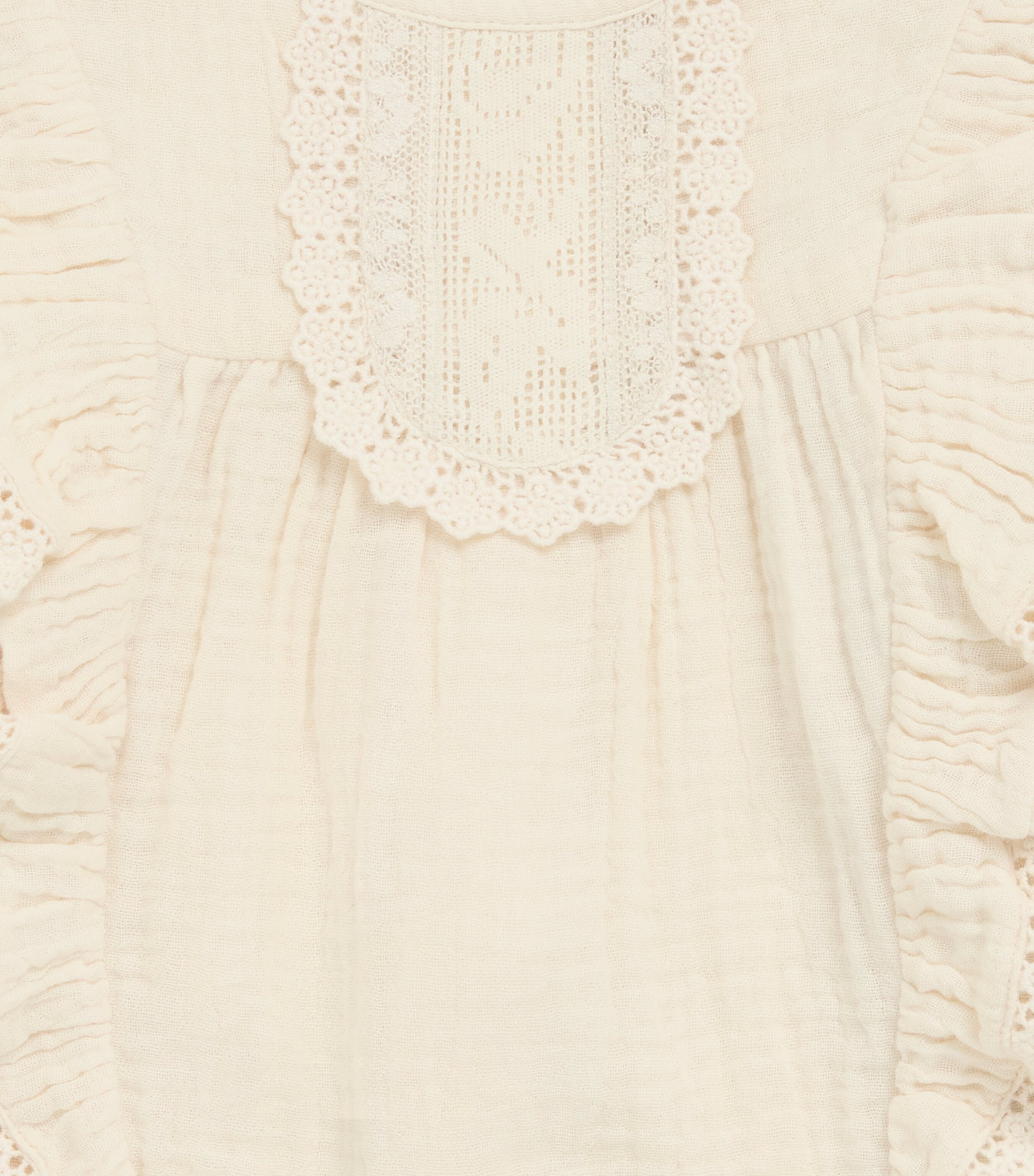 Louise Misha Cotton Bella Blouse (6-24 Months) Cream Image 3
