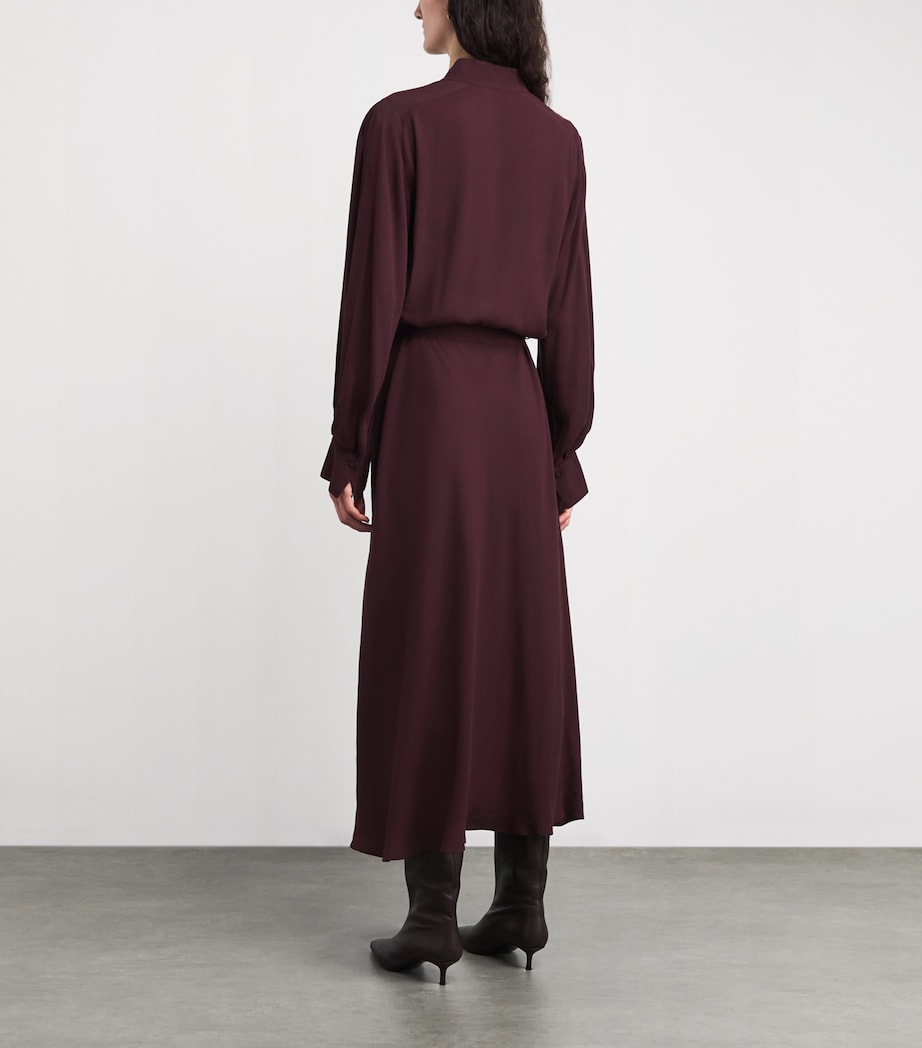 Crepe Shirt Dress 701OXB Image 3