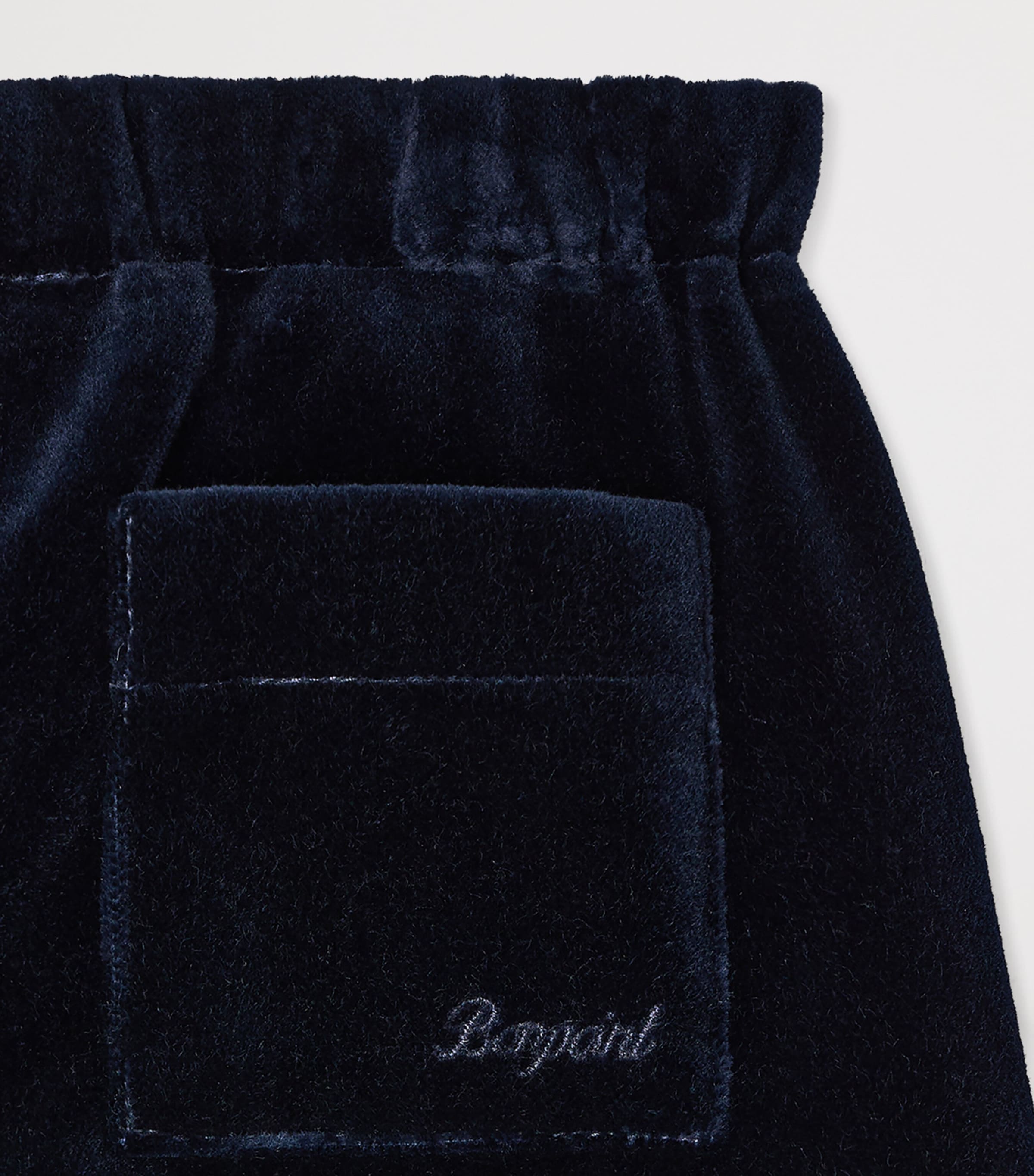 Bonpoint Cotton-Velvet Trousers (6-18 Months) Marine Image 3