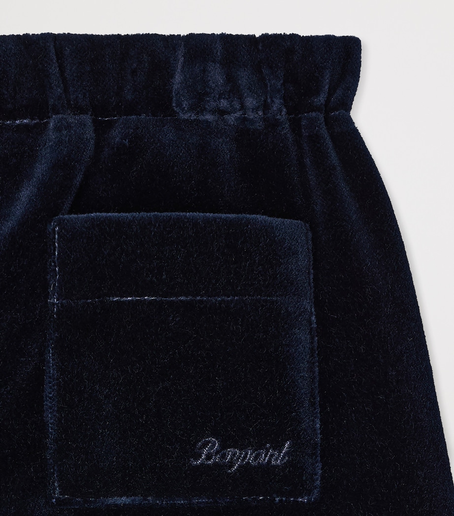 Bonpoint Cotton-Velvet Trousers (6-18 Months) Marine Image 3