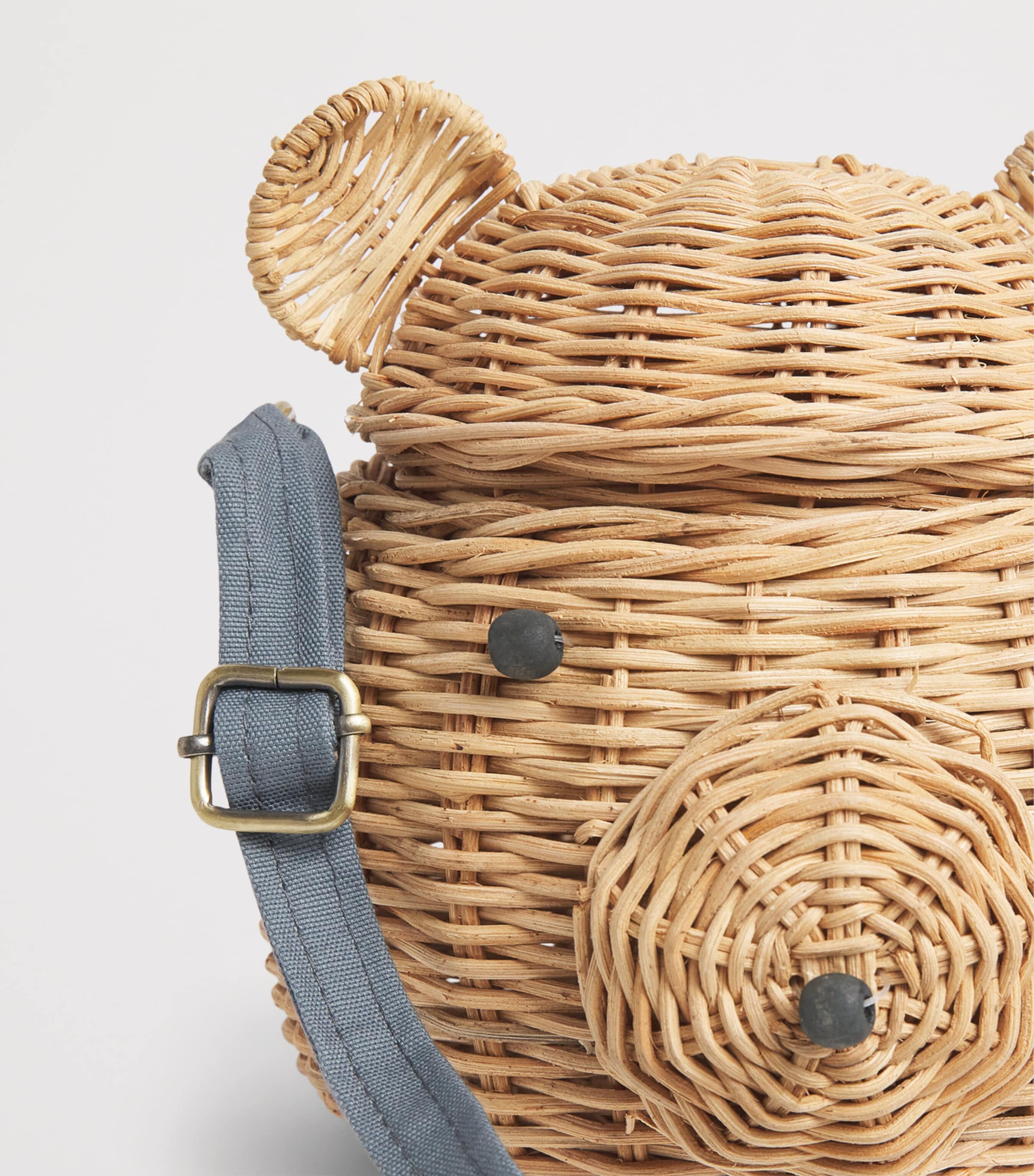 Meri Meri Rattan Bear Cross-Body Bag Multicolored Image 4