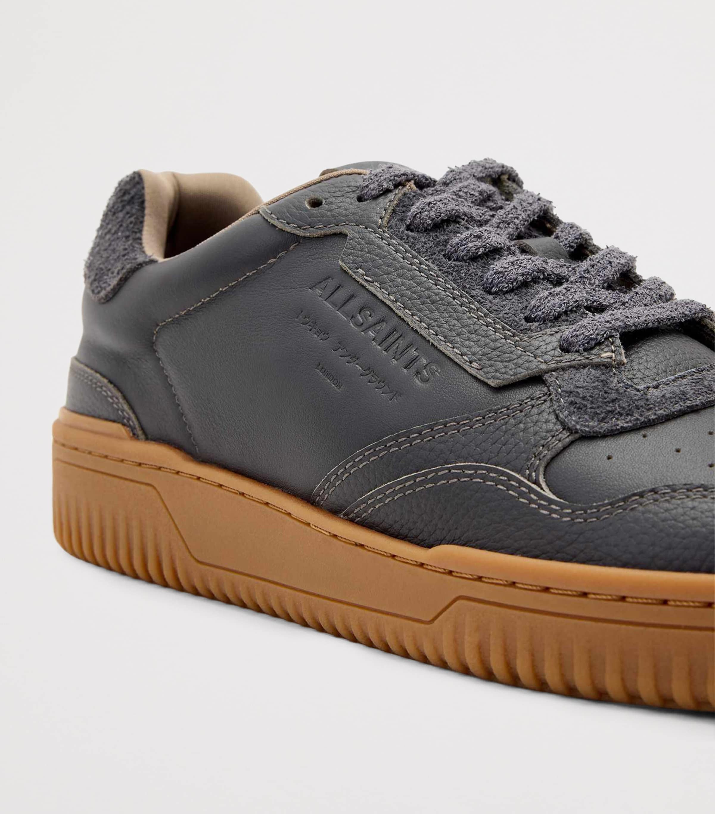 Leather Regan Sneakers CHARCOAL GREY/GUM Image 5