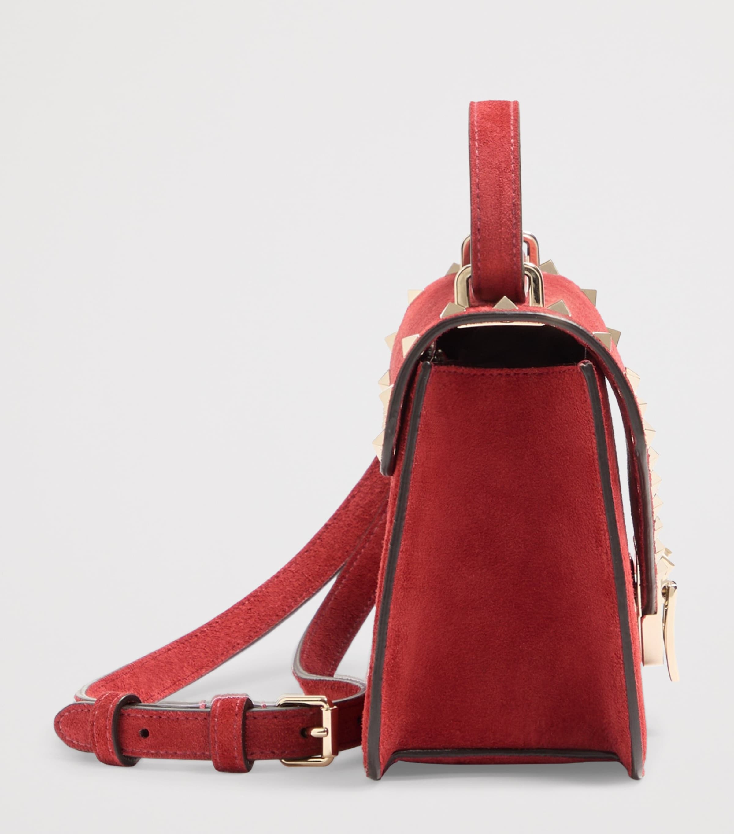 Valentino Garavani Small Split Leather Rockstud Shoulder Bag Aqs Image 4
