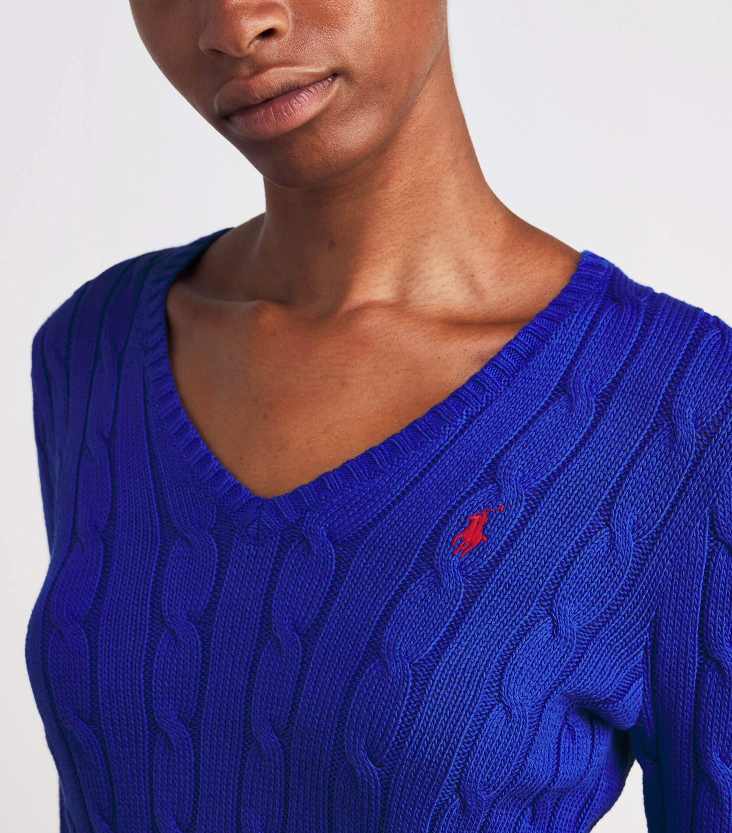 Cable-Knit Kimberley Sweater BLUE Image 6