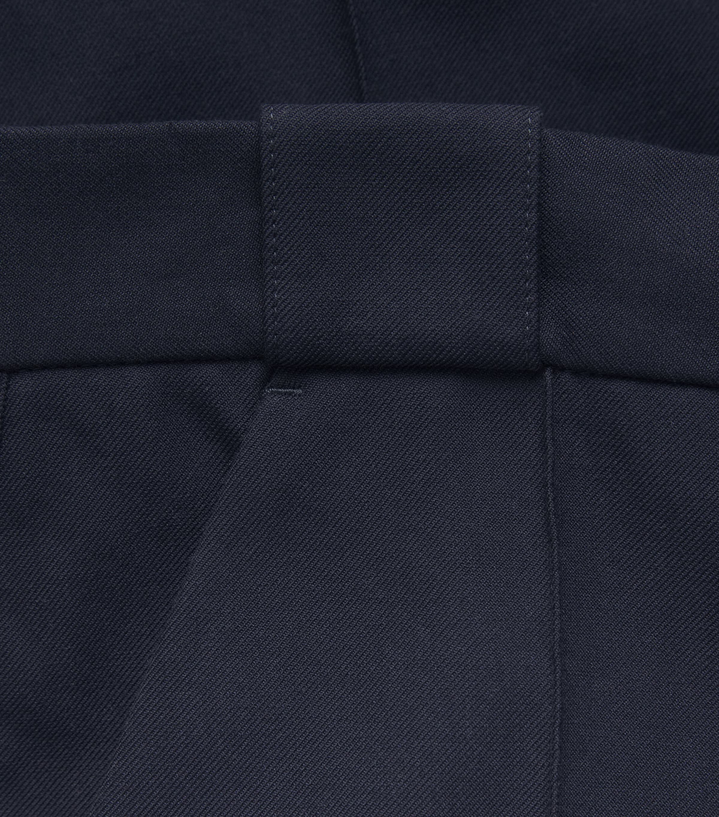 ME+EM Womens Cotton Cropped Trousers Navy Image 6