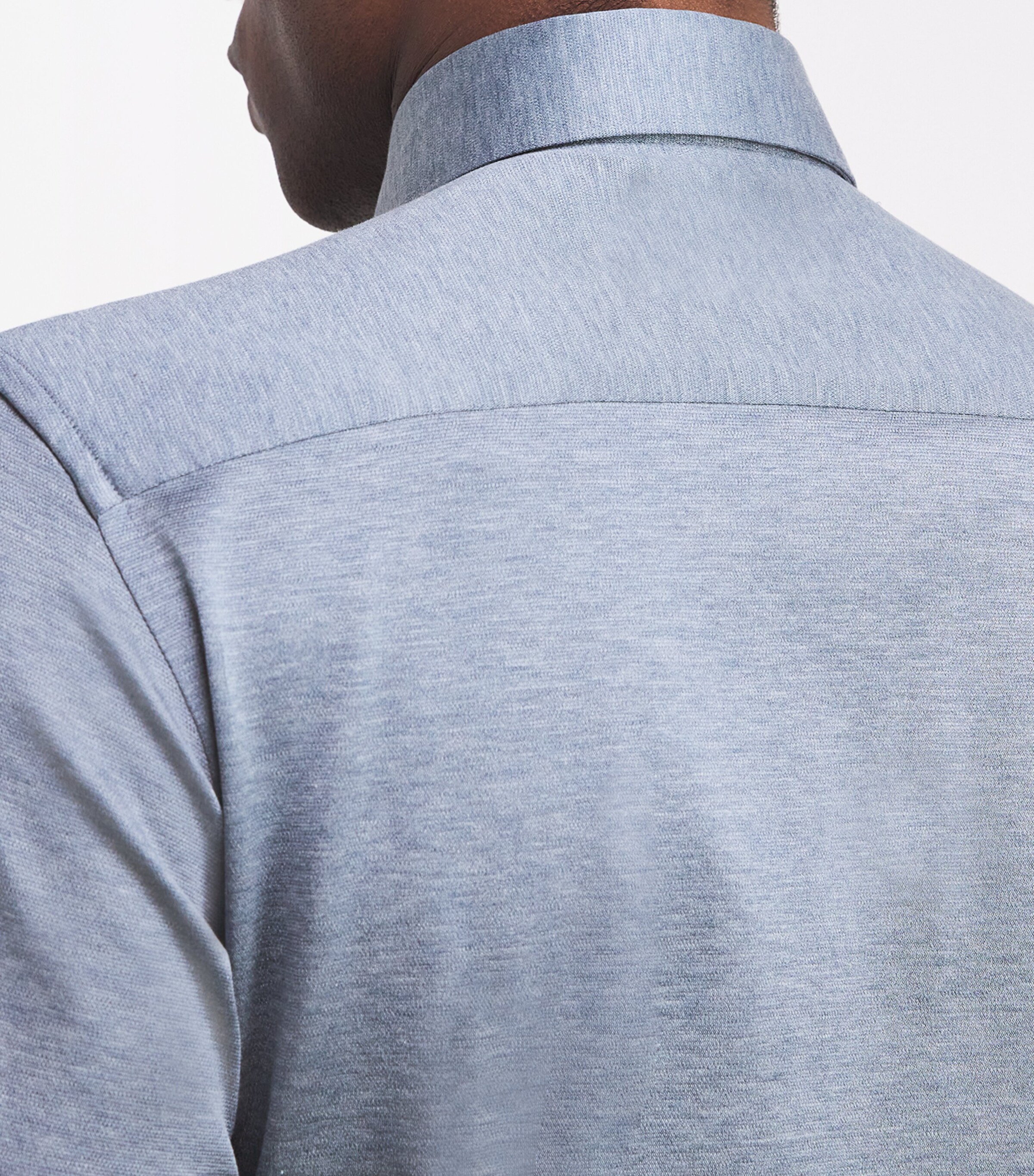 Cotton Slim-Fit Shirt 26 DARK BLUE Image 6