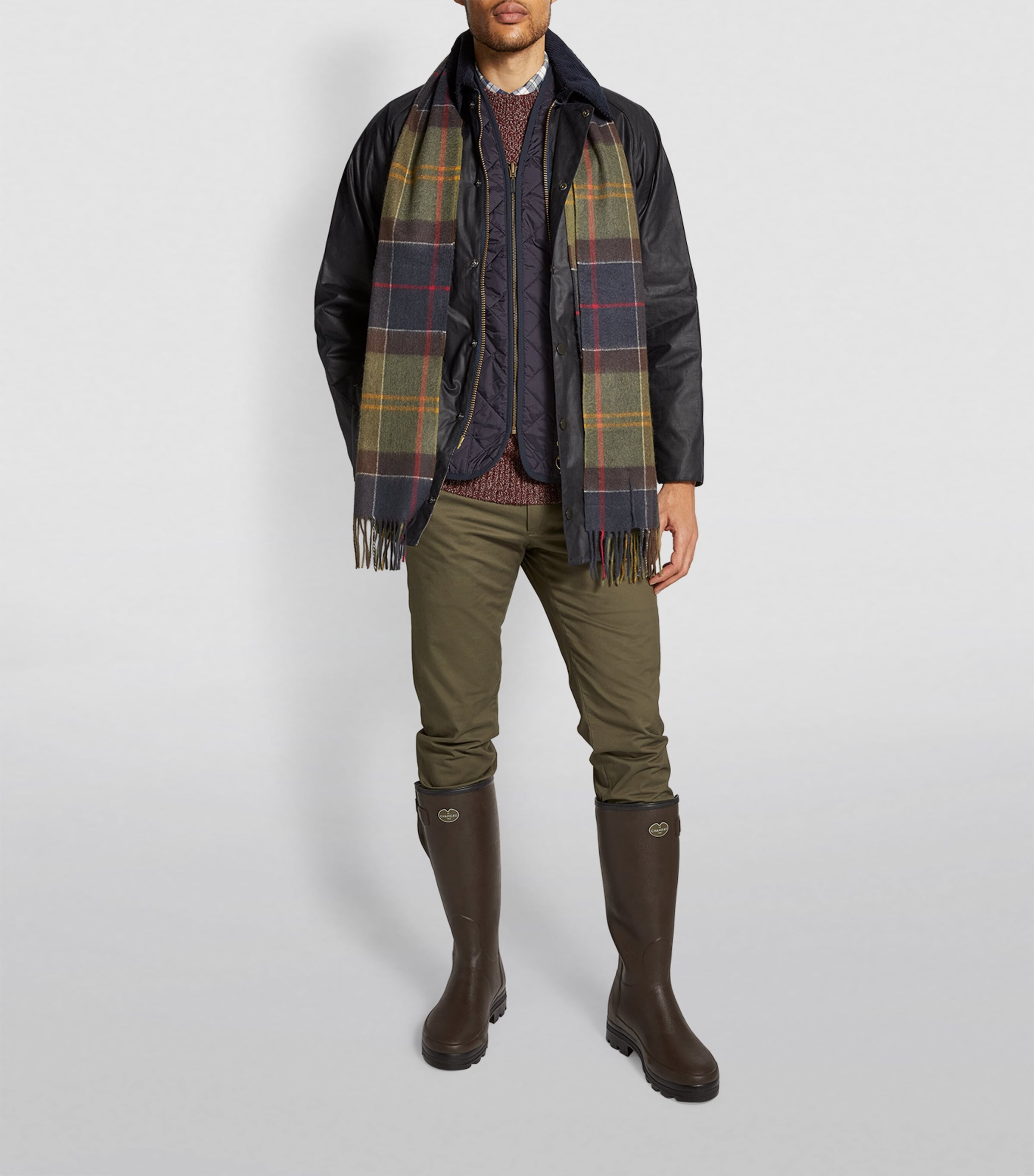 Quilted Zip-In Liner Gilet NAVY Image 6