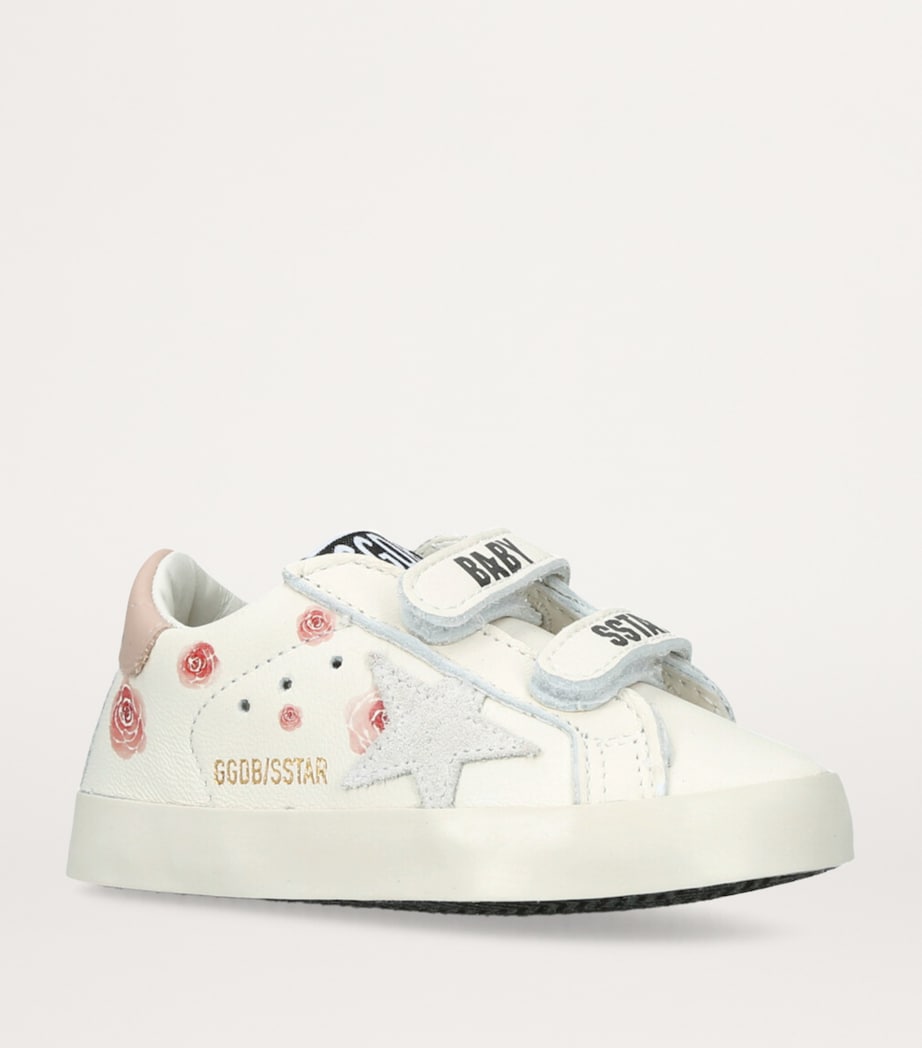 Leather Baby School Sneakers CREAM COMB Image 3