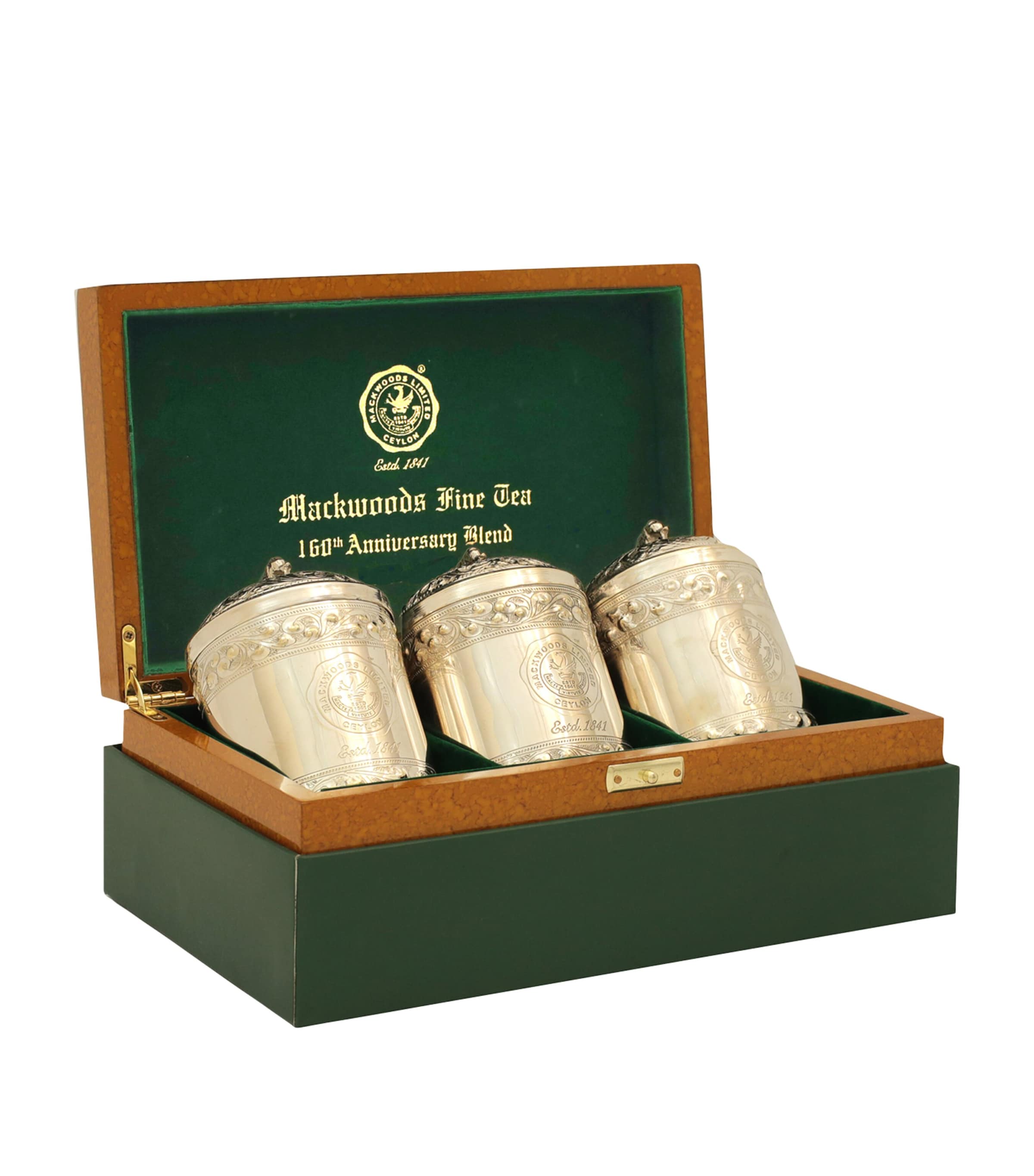 MACKWOODS TEA Mackwoods 160th Anniversary Blend 3-Caddy Gift Set (120g) Image 2