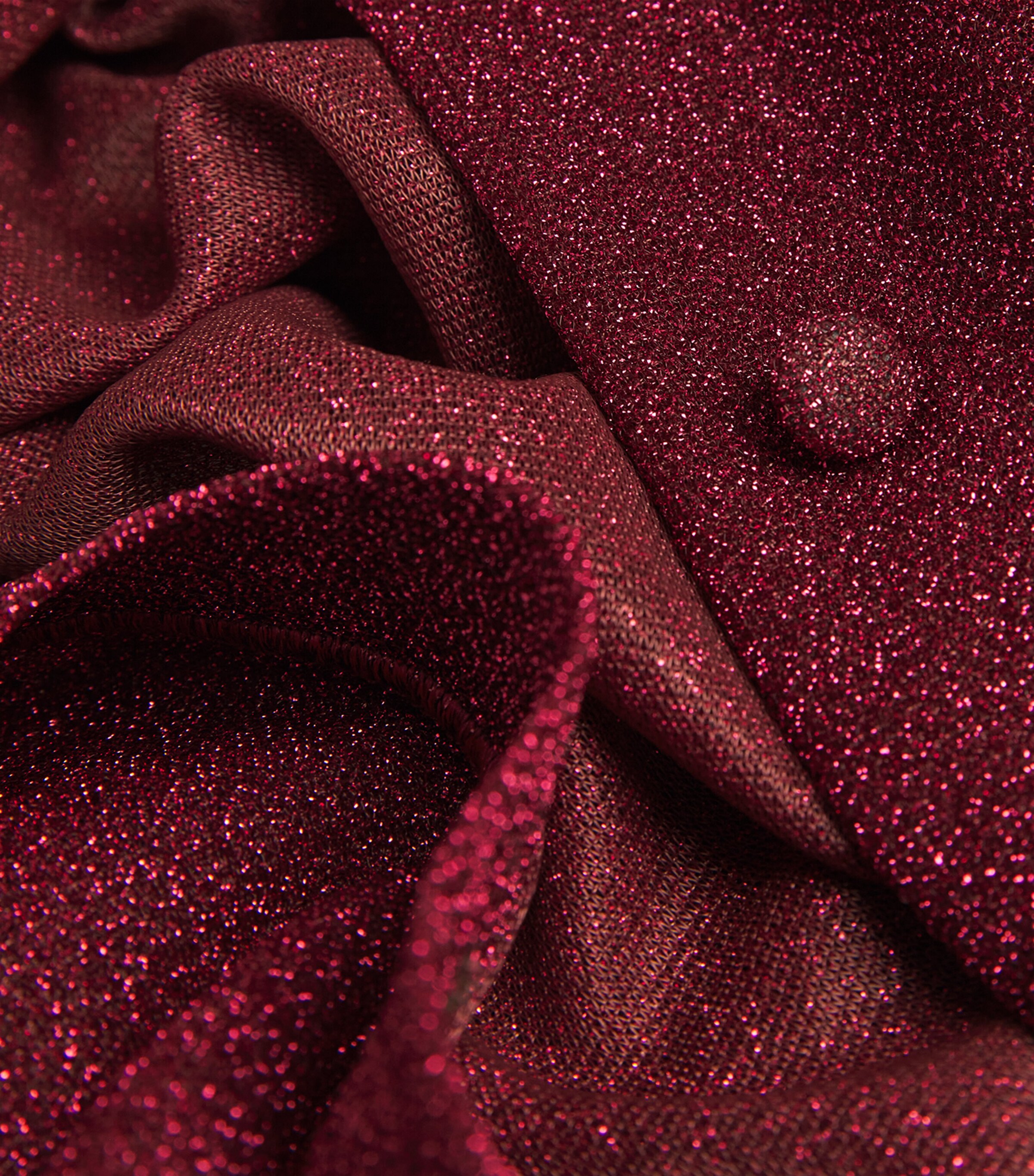 Oséree Womens Glazed Lumière Shirt Burgundy Image 5